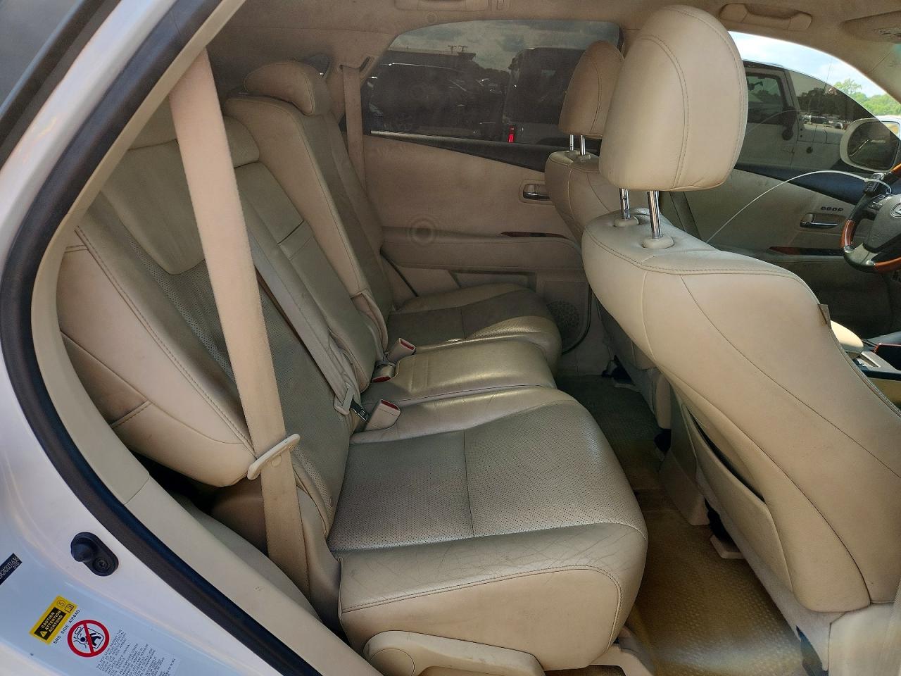2010 Lexus Rx 450h White vin: JTJBC1BA2A2031636