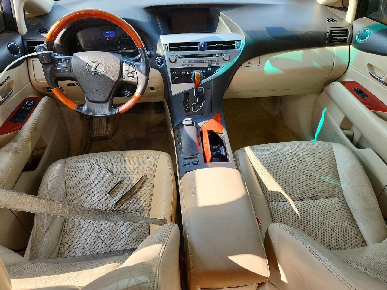 2010 Lexus Rx 450h White vin: JTJBC1BA2A2031636