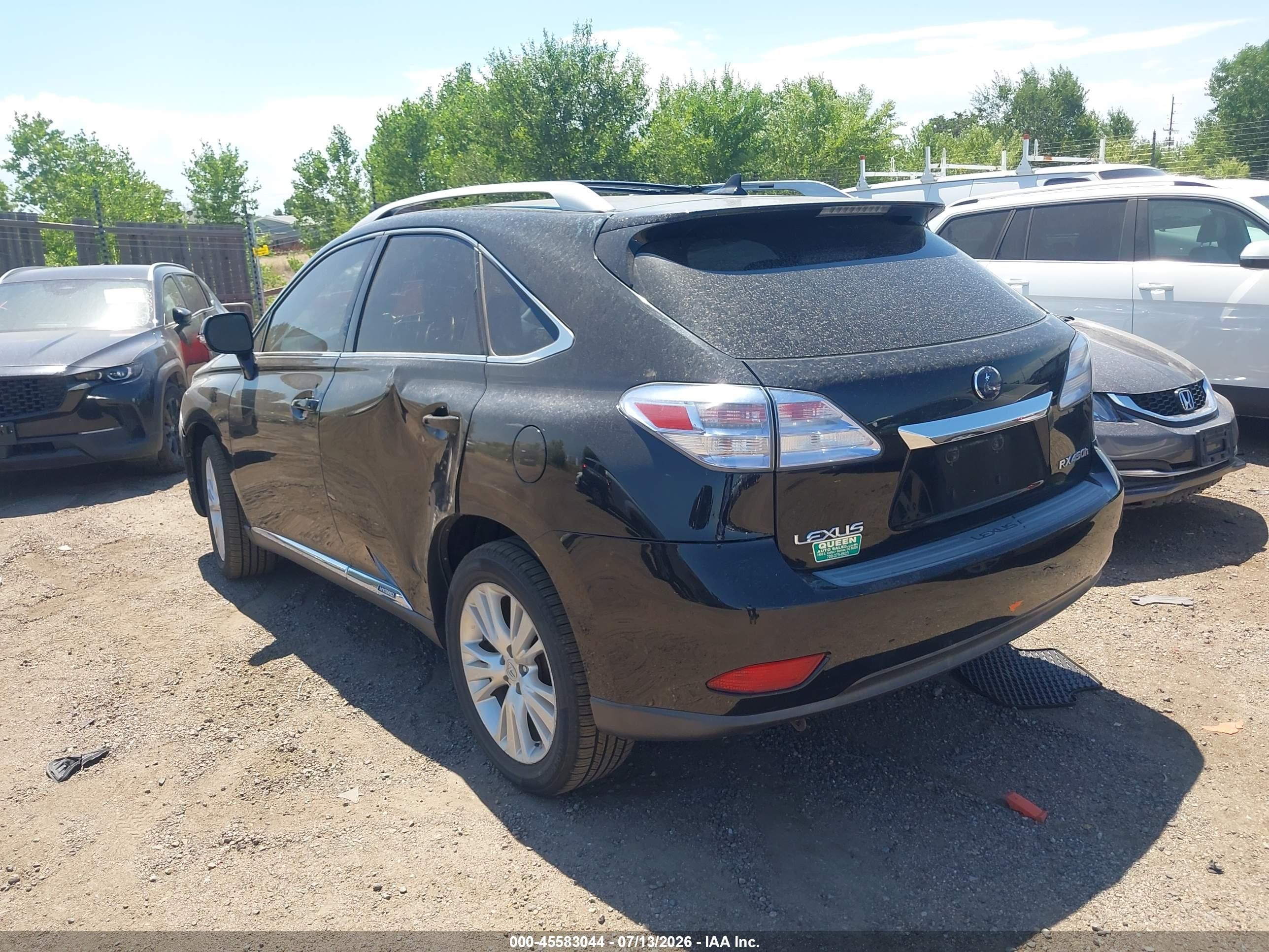 2010 Lexus Rx 450h   Black vin: JTJBC1BA2A2405162