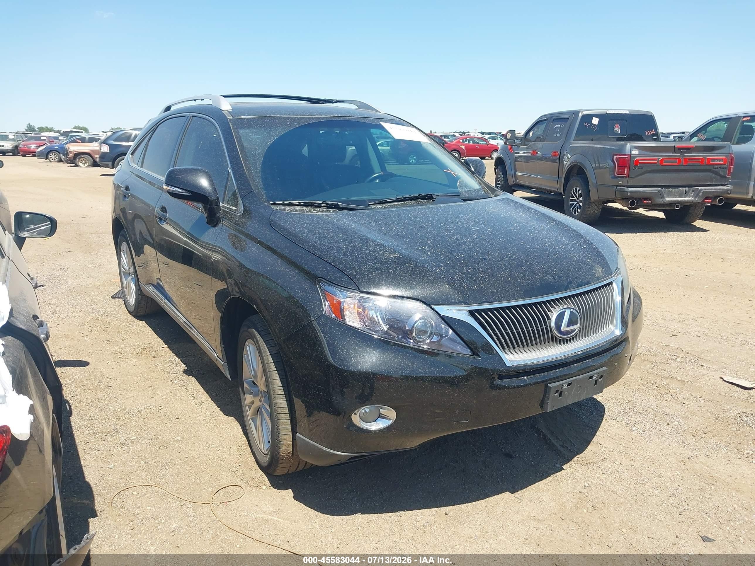 2010 Lexus Rx 450h   Black vin: JTJBC1BA2A2405162