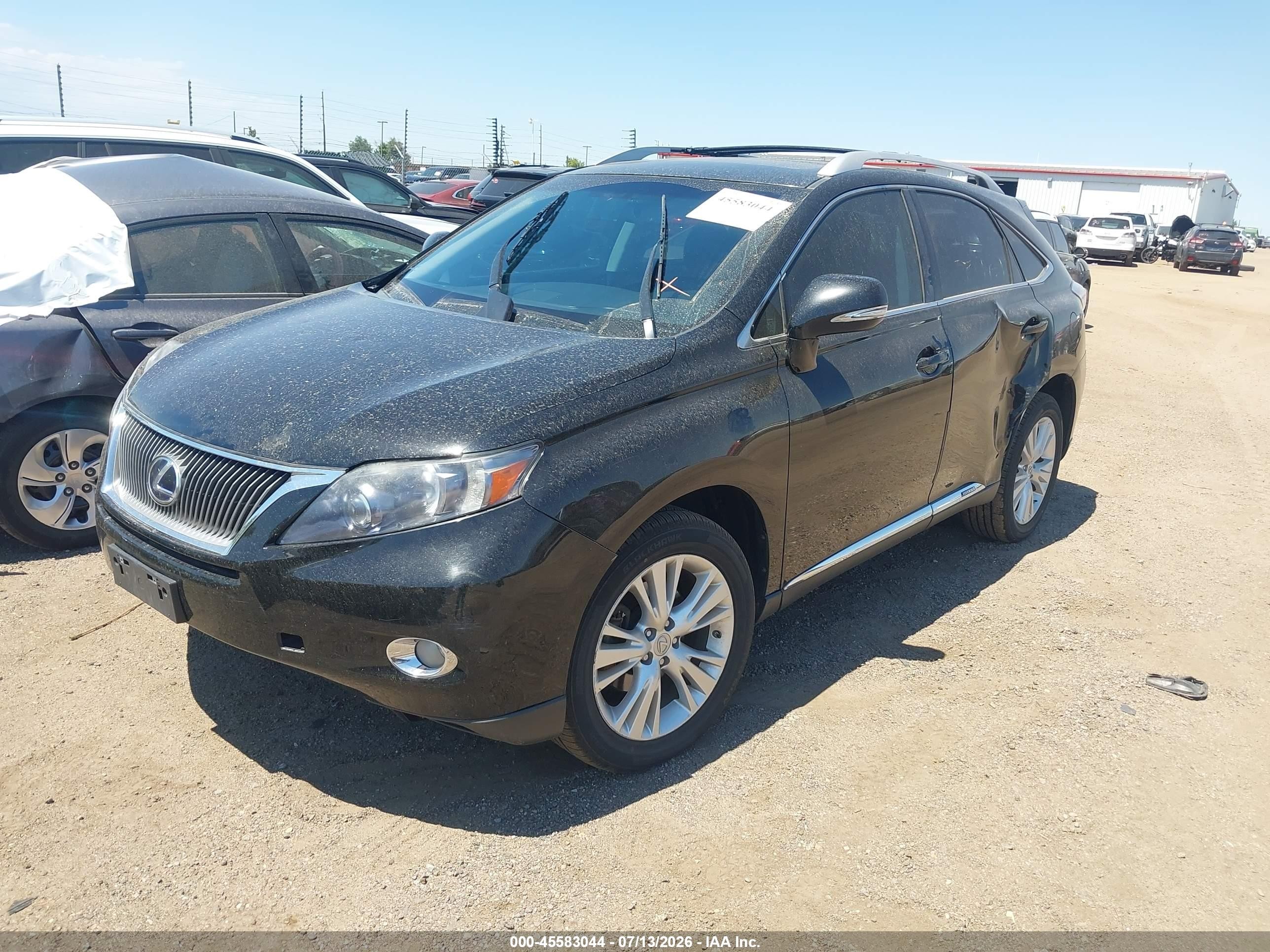2010 Lexus Rx 450h   Black vin: JTJBC1BA2A2405162