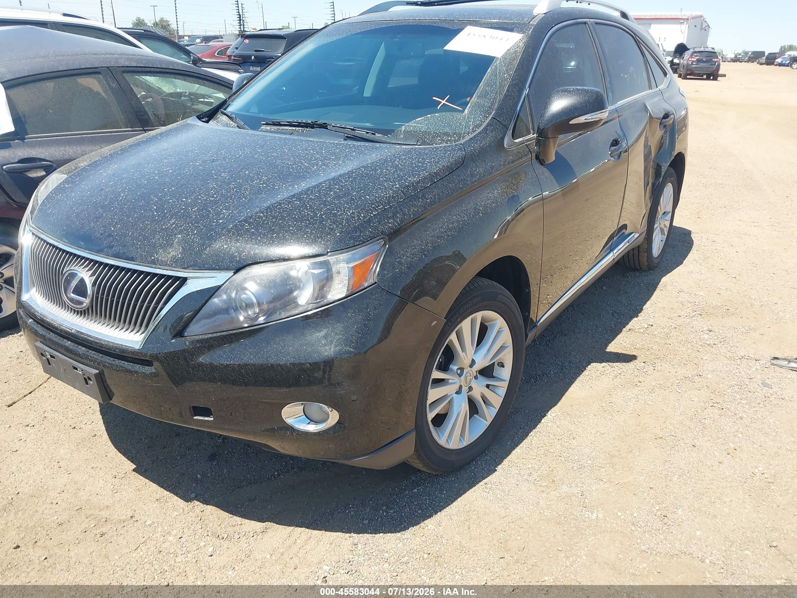 2010 Lexus Rx 450h   Black vin: JTJBC1BA2A2405162