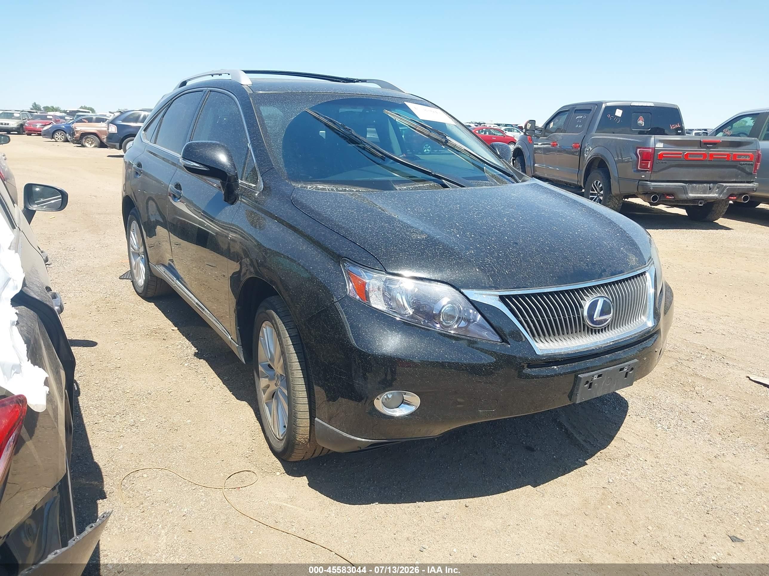 2010 Lexus Rx 450h   Black vin: JTJBC1BA2A2405162