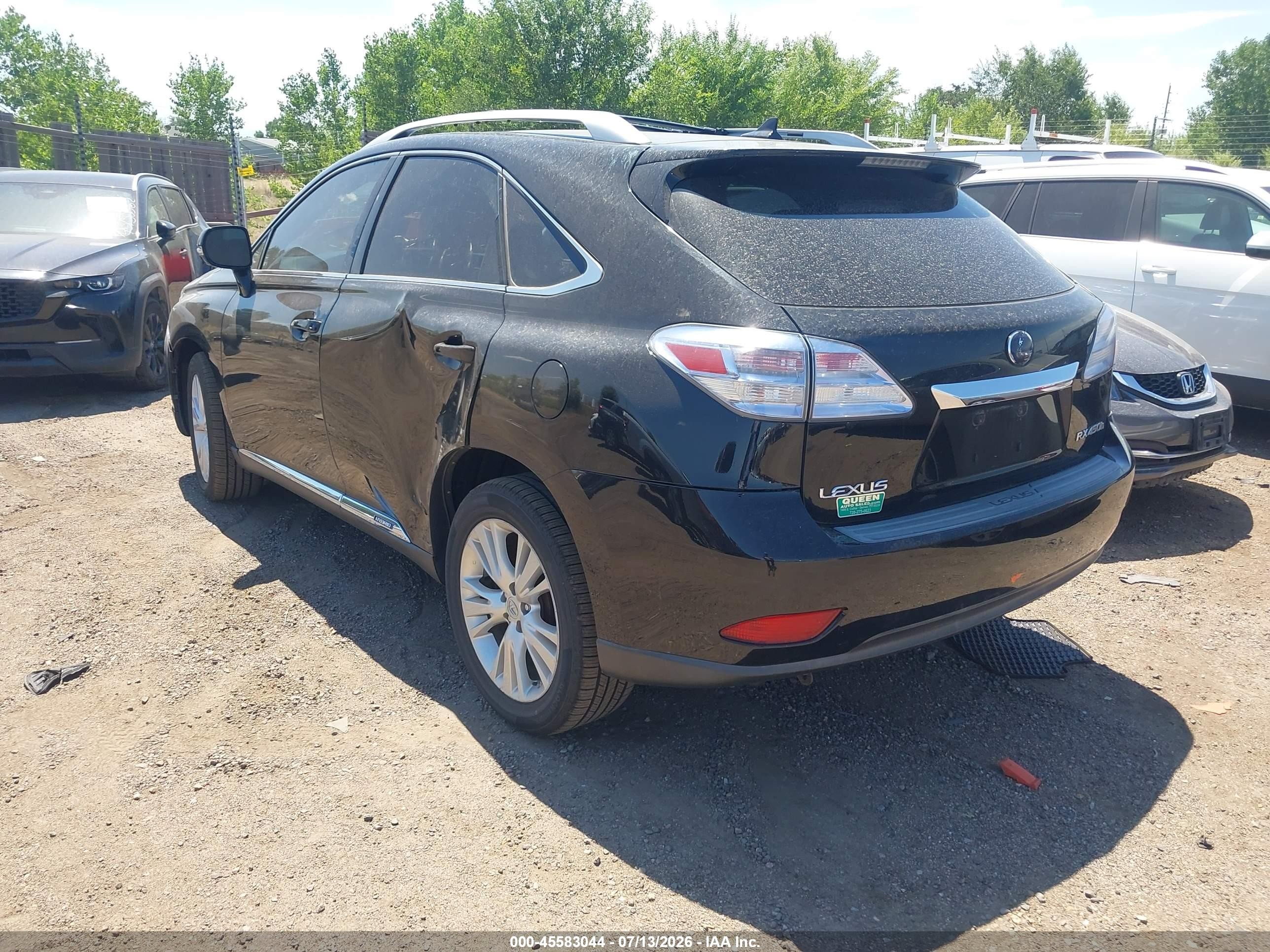 2010 Lexus Rx 450h   Black vin: JTJBC1BA2A2405162