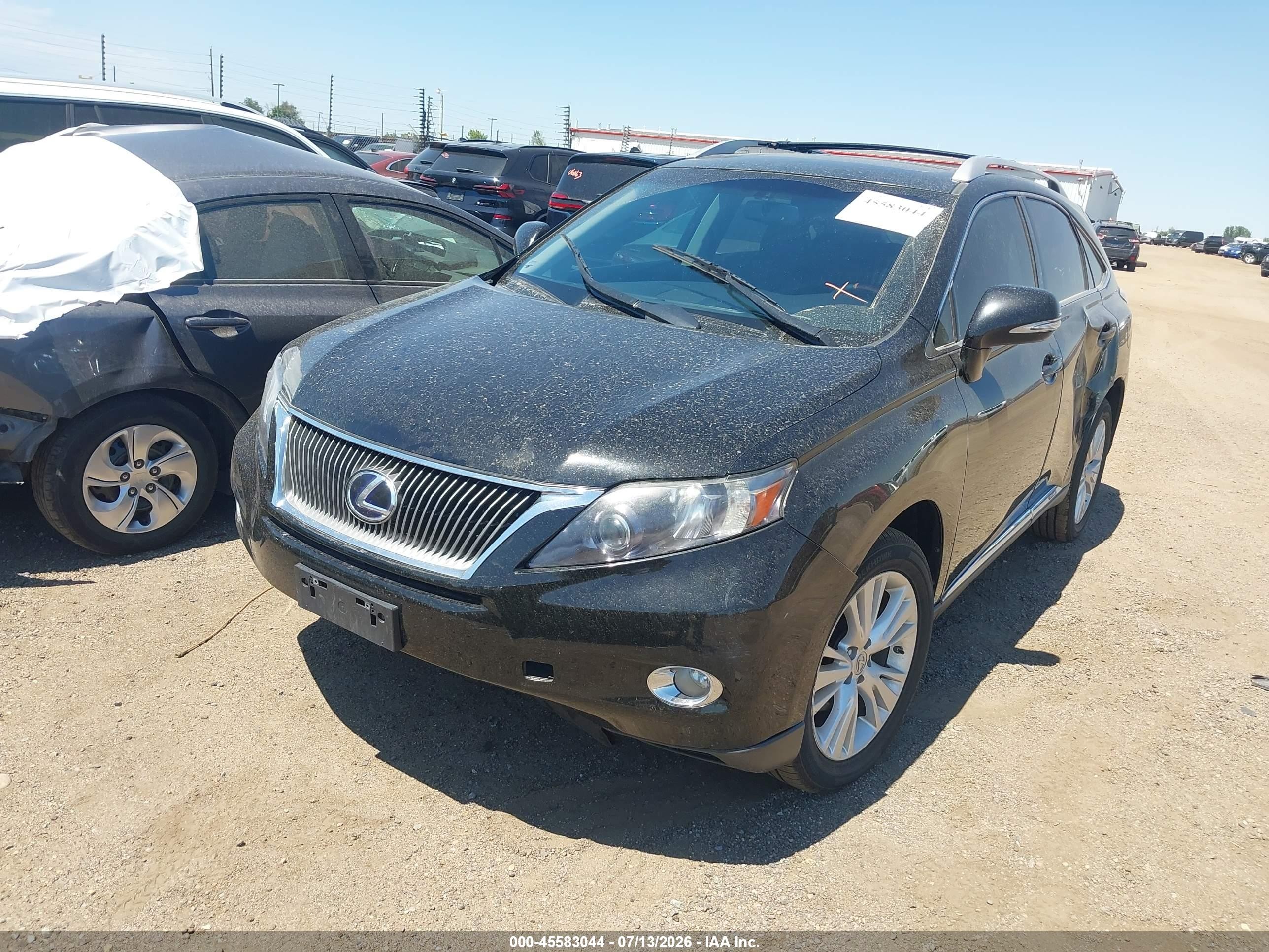 2010 Lexus Rx 450h   Black vin: JTJBC1BA2A2405162