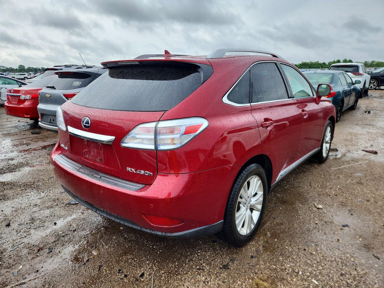 2010 Lexus Rx 450h Red vin: JTJBC1BA2A2407221