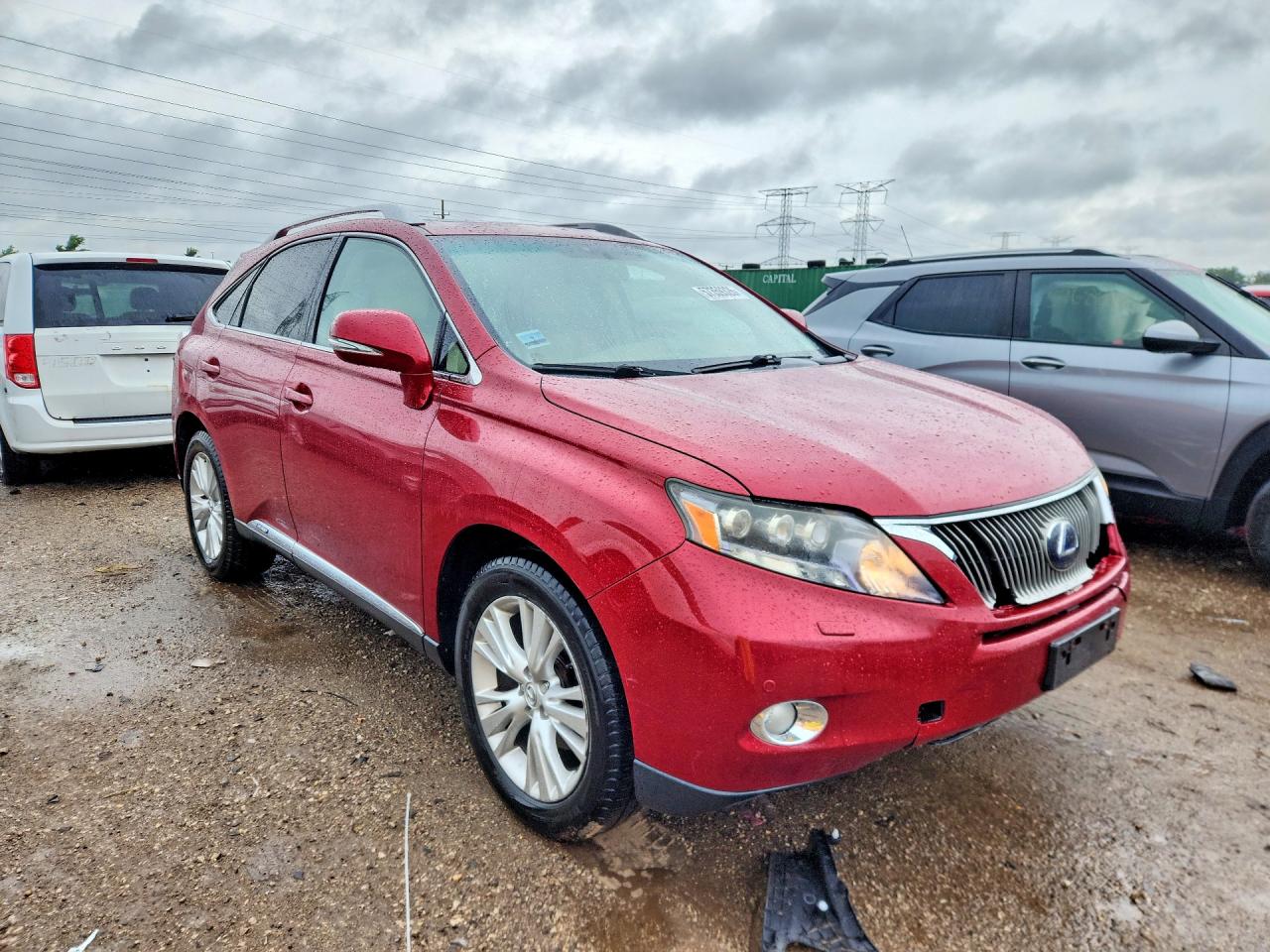 2010 Lexus Rx 450h Red vin: JTJBC1BA2A2407221
