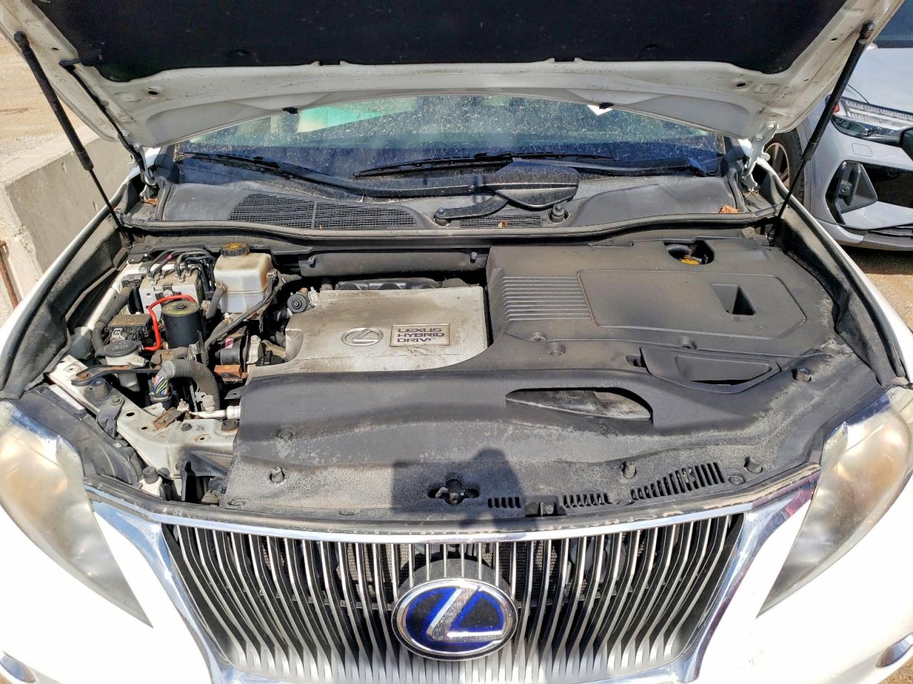 2011 Lexus Rx 450h White vin: JTJBC1BA2B2418639