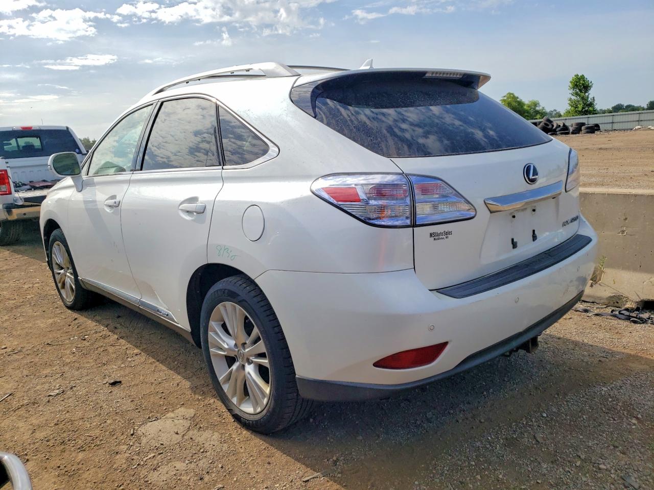2011 Lexus Rx 450h White vin: JTJBC1BA2B2418639
