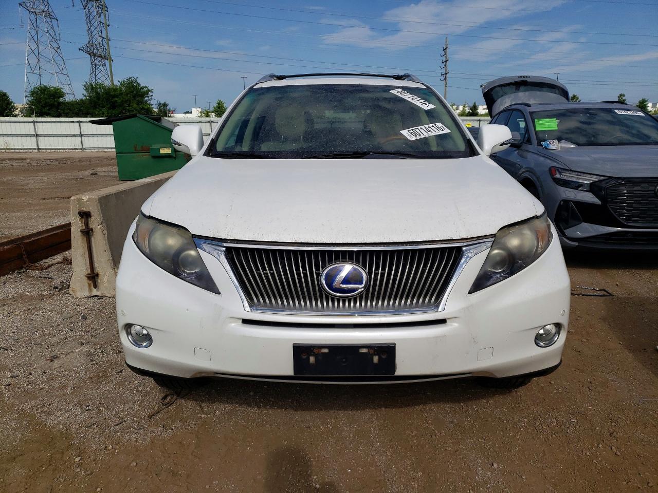 2011 Lexus Rx 450h White vin: JTJBC1BA2B2418639