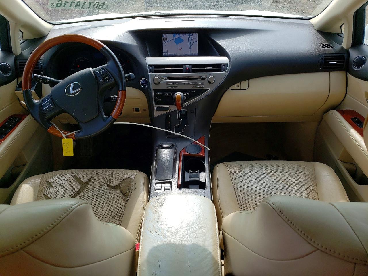 2011 Lexus Rx 450h White vin: JTJBC1BA2B2418639