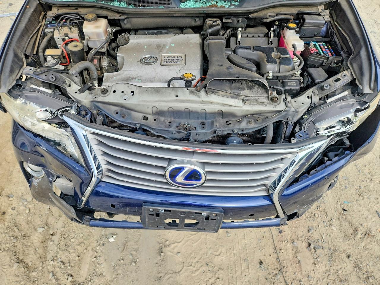 2013 Lexus Rx 450h Blue vin: JTJBC1BA2D2440496