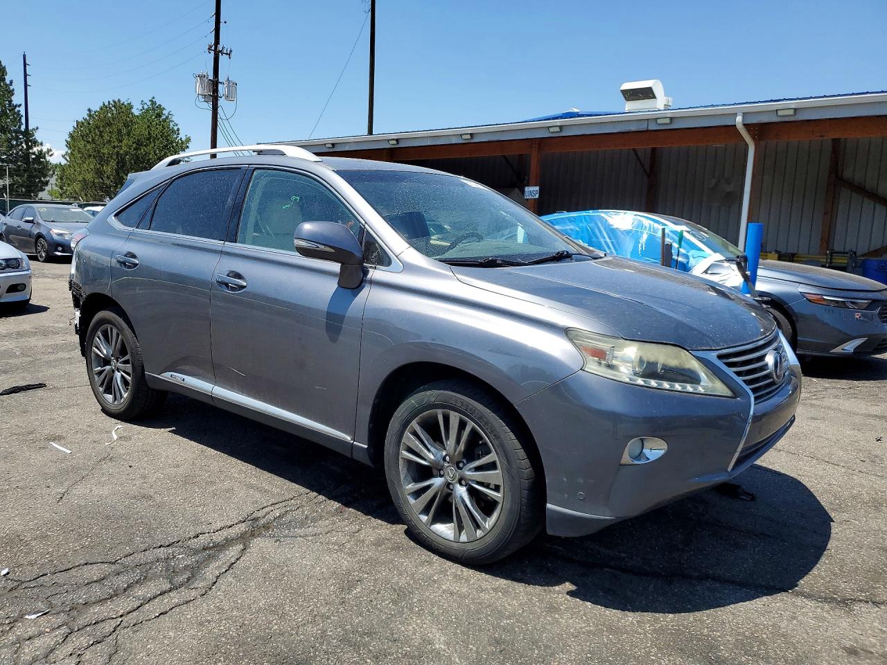 2013 Lexus Rx 450h Серый vin: JTJBC1BA2D2450087