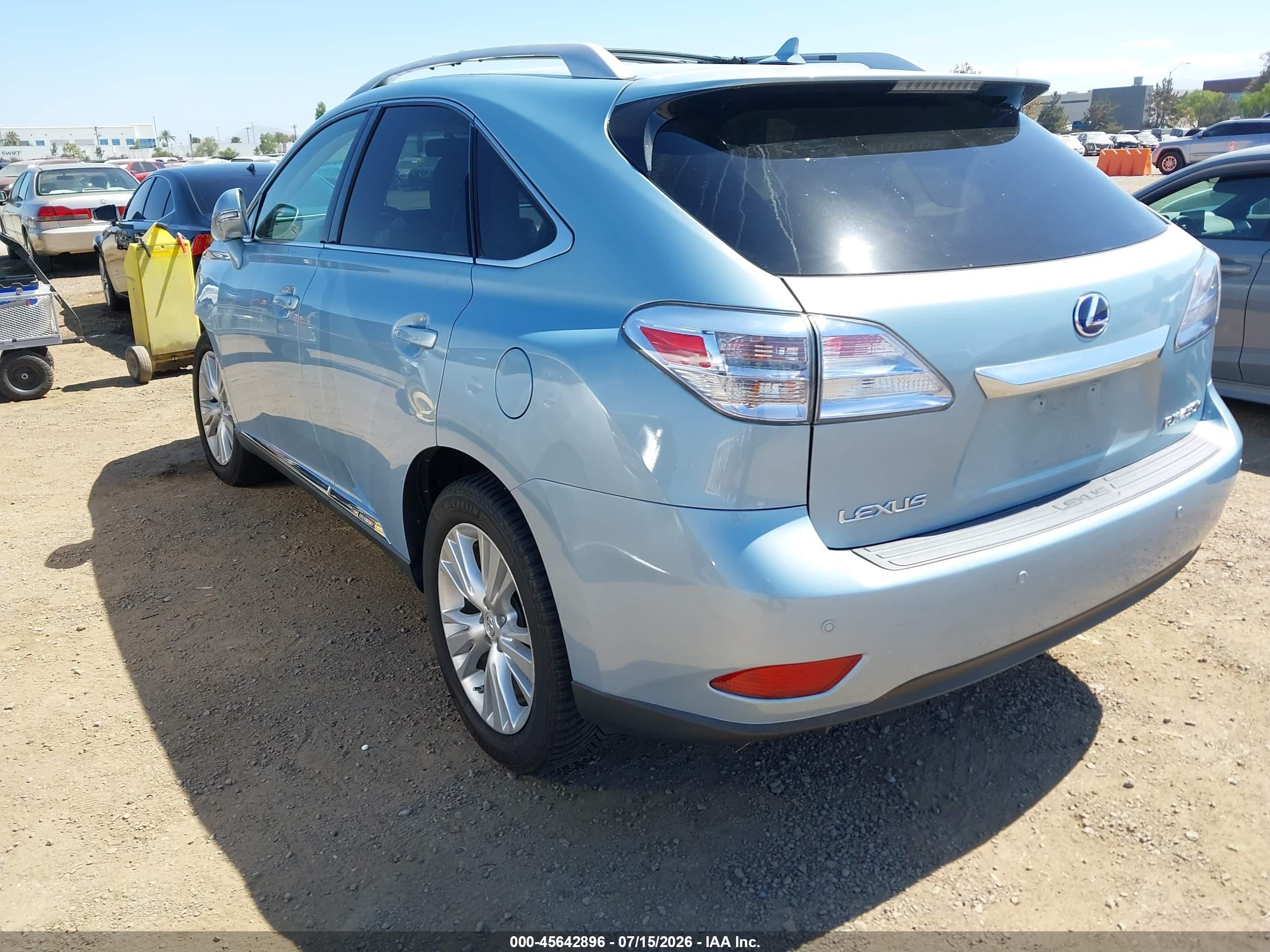 2010 Lexus Rx 450h   Light Blue vin: JTJBC1BA3A2010889
