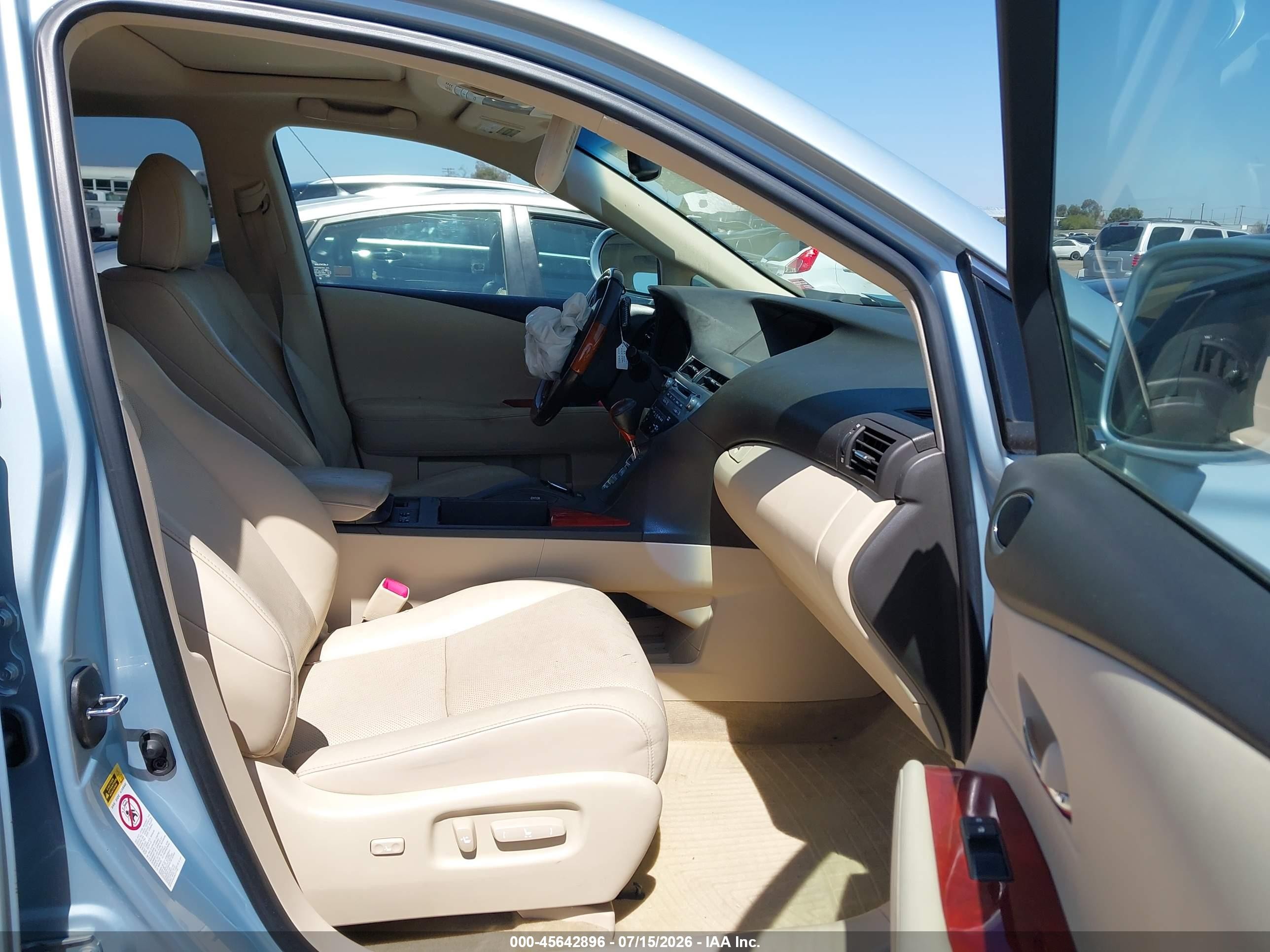2010 Lexus Rx 450h   Light Blue vin: JTJBC1BA3A2010889