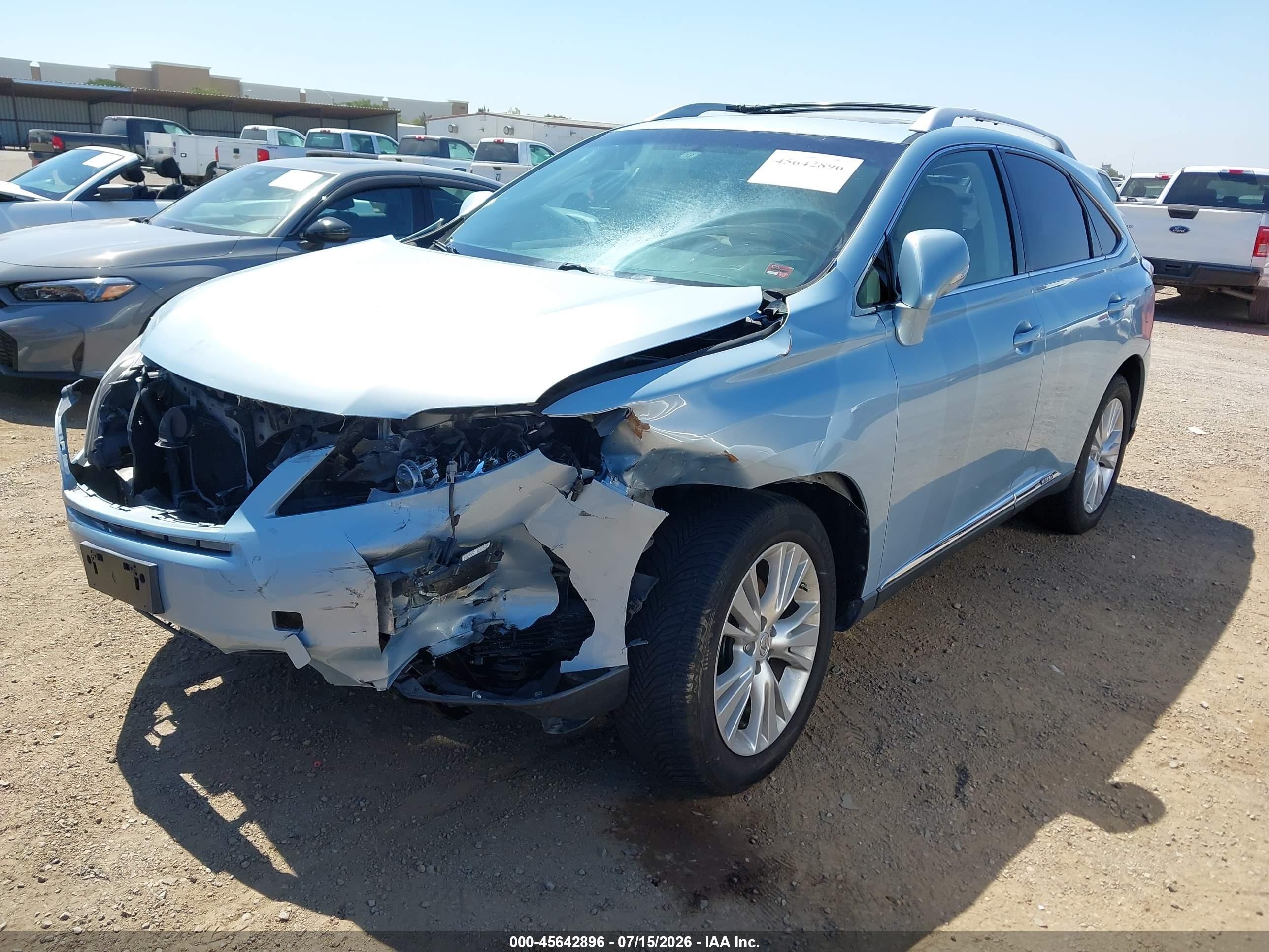 2010 Lexus Rx 450h   Light Blue vin: JTJBC1BA3A2010889