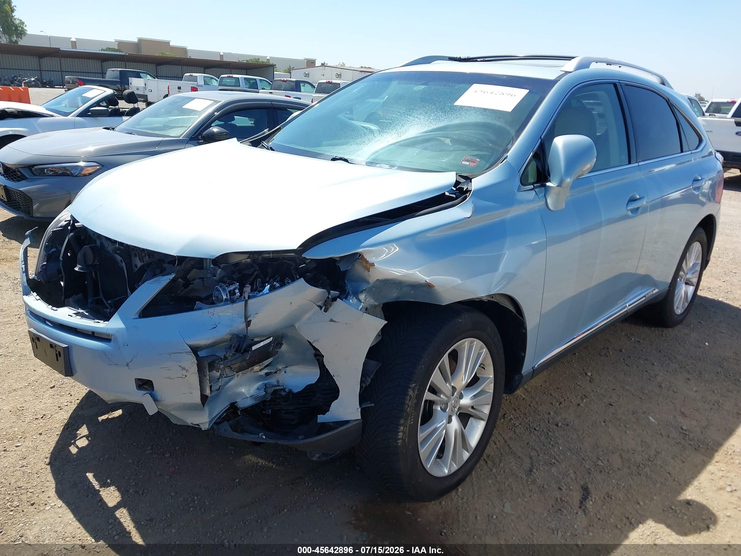2010 Lexus Rx 450h   Light Blue vin: JTJBC1BA3A2010889