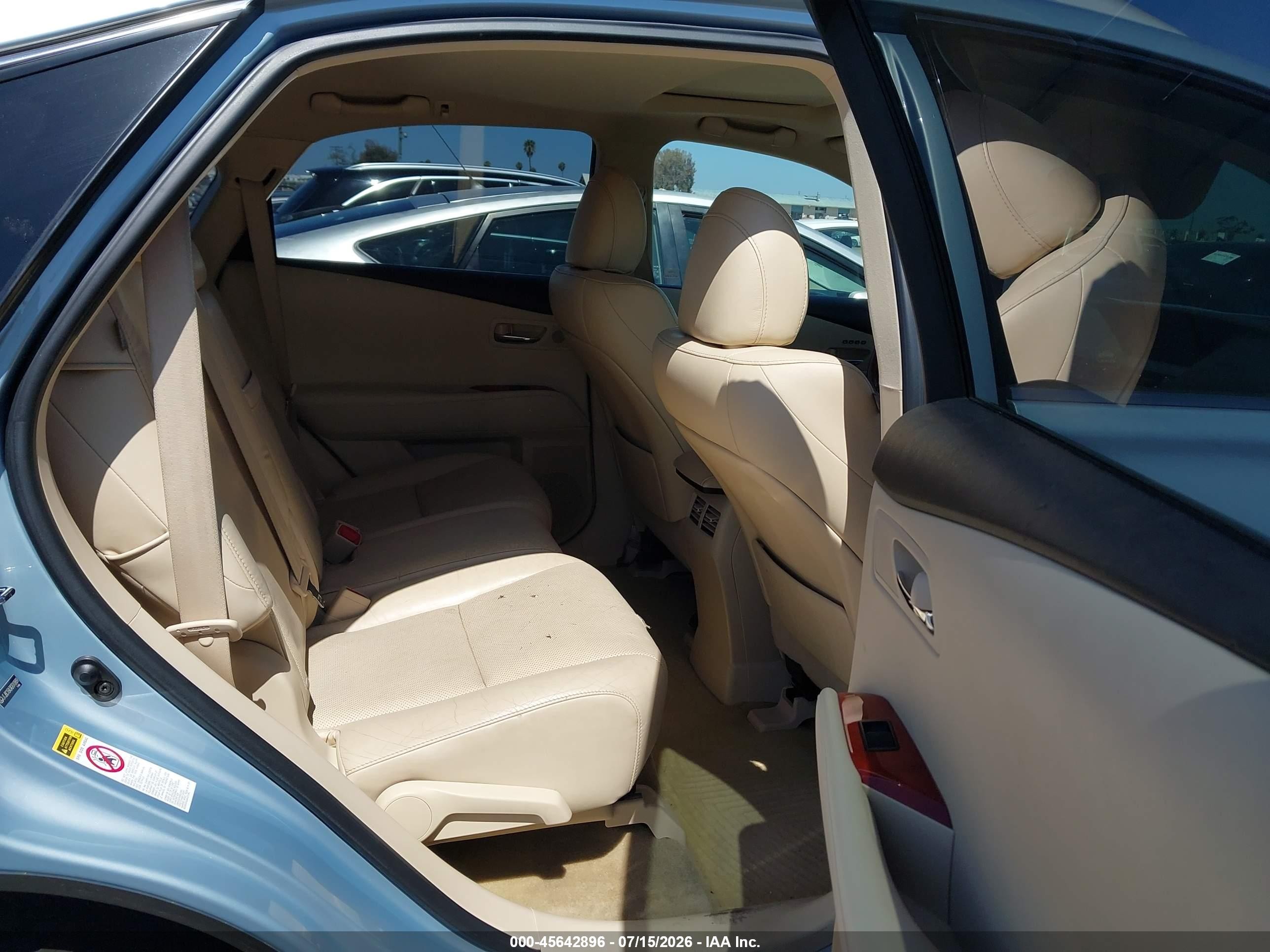 2010 Lexus Rx 450h   Light Blue vin: JTJBC1BA3A2010889