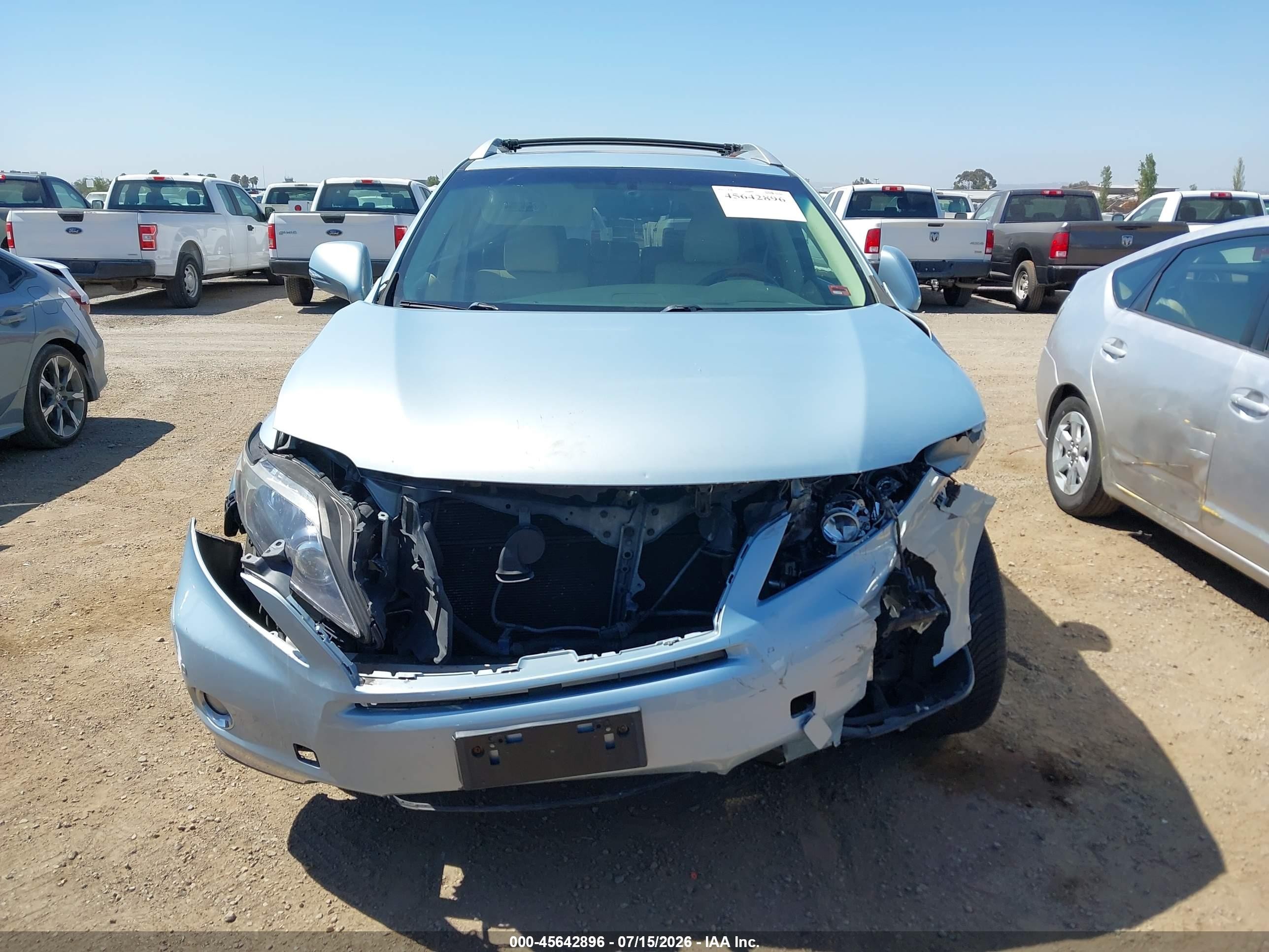 2010 Lexus Rx 450h   Light Blue vin: JTJBC1BA3A2010889