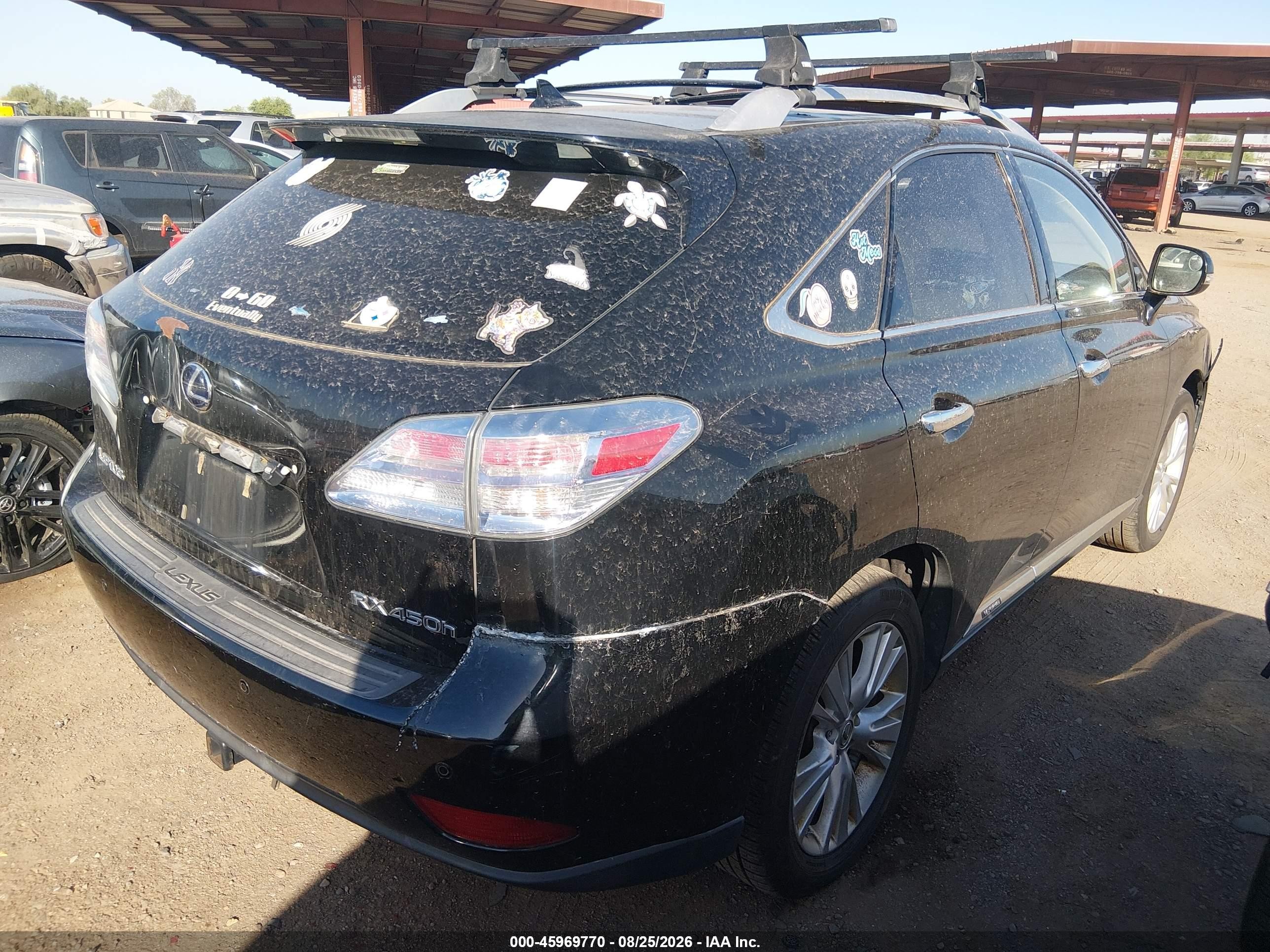 2010 Lexus Rx 450h Черный vin: JTJBC1BA3A2027031