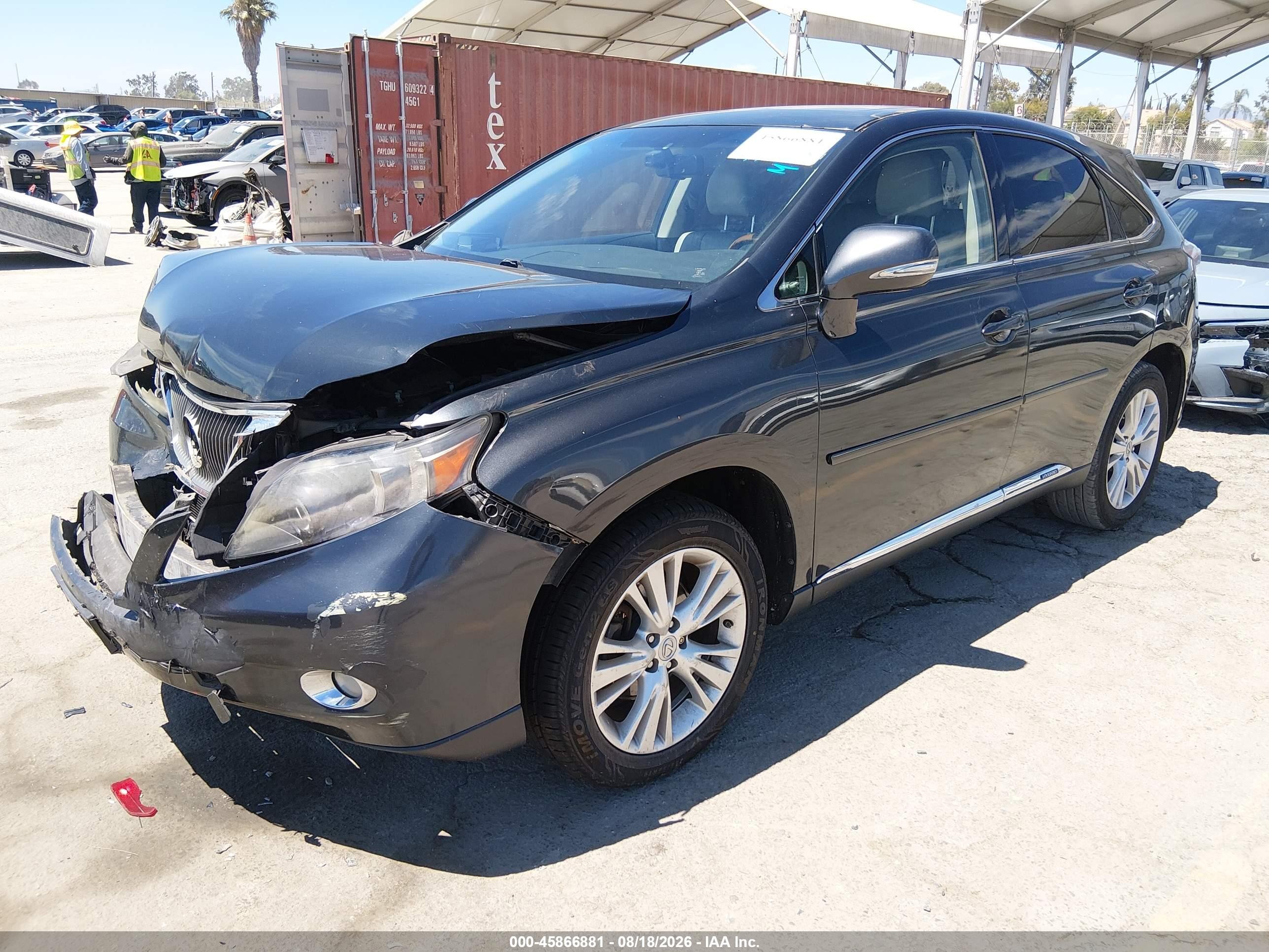 2010 Lexus Rx 450h   Black vin: JTJBC1BA3A2402433