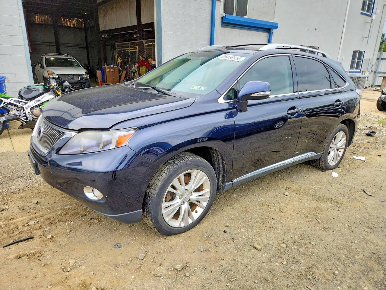 2010 Lexus Rx 450h Blue vin: JTJBC1BA3A2409656
