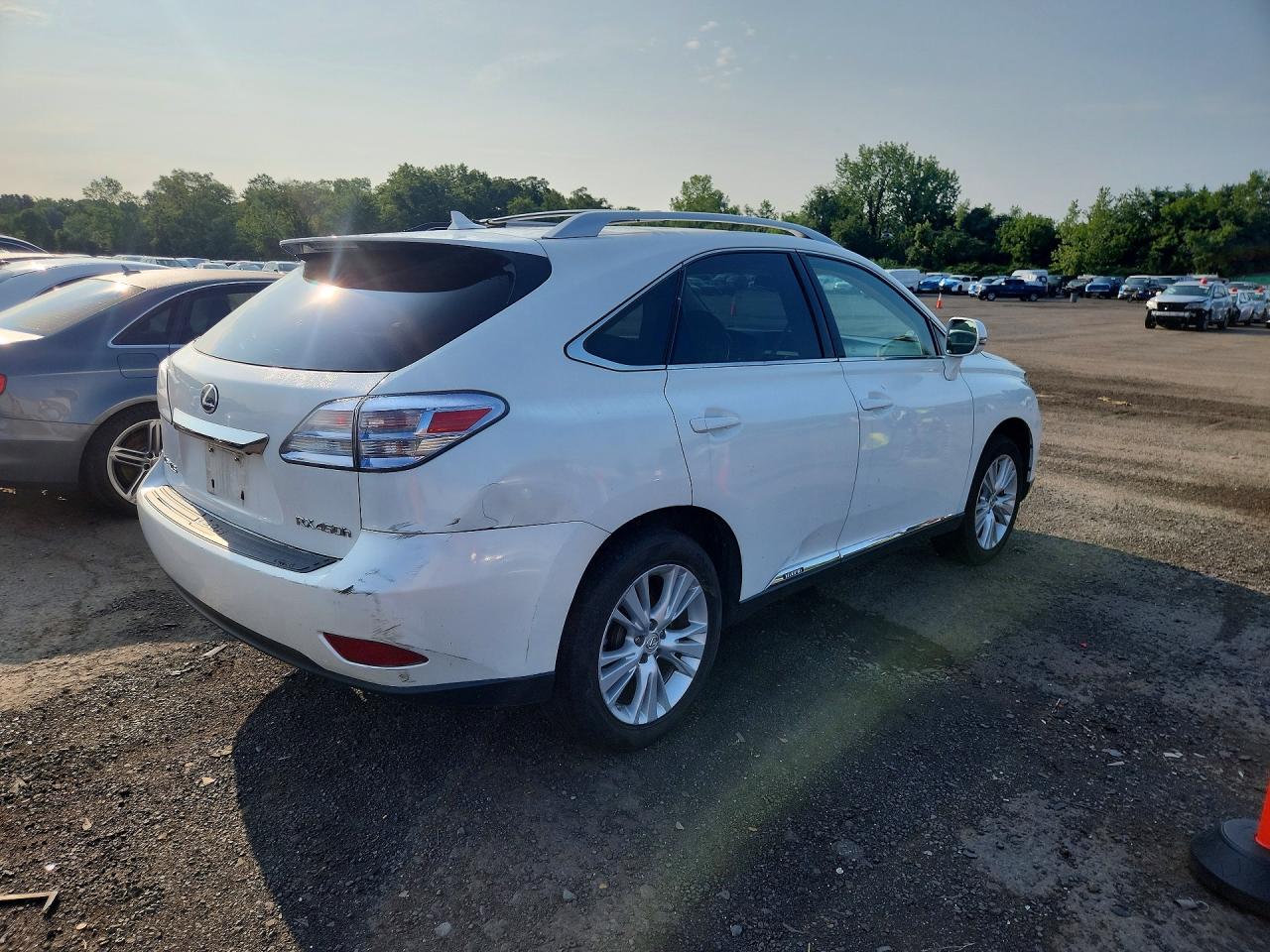 2010 Lexus Rx 450h White vin: JTJBC1BA3A2412797