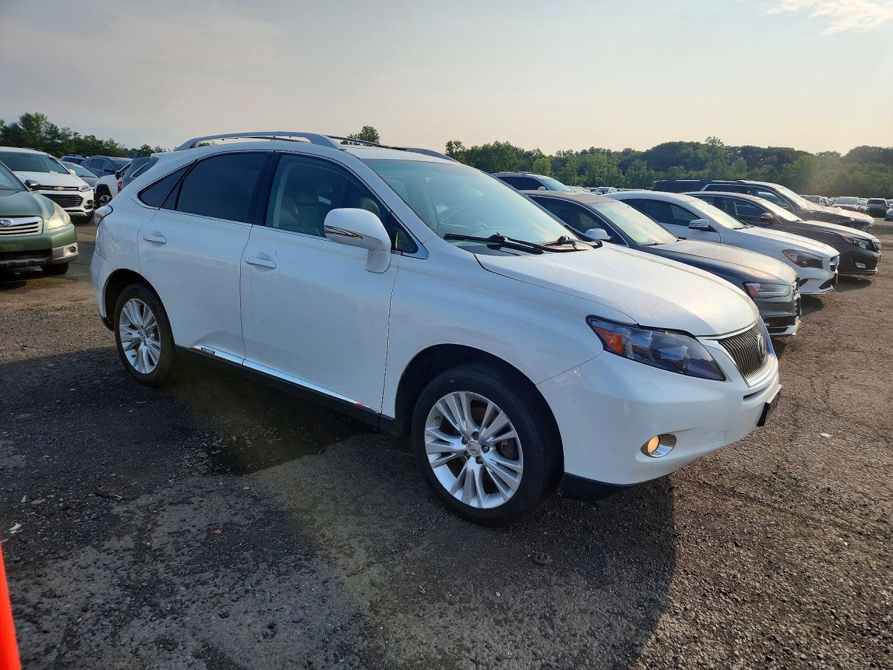 2010 Lexus Rx 450h White vin: JTJBC1BA3A2412797