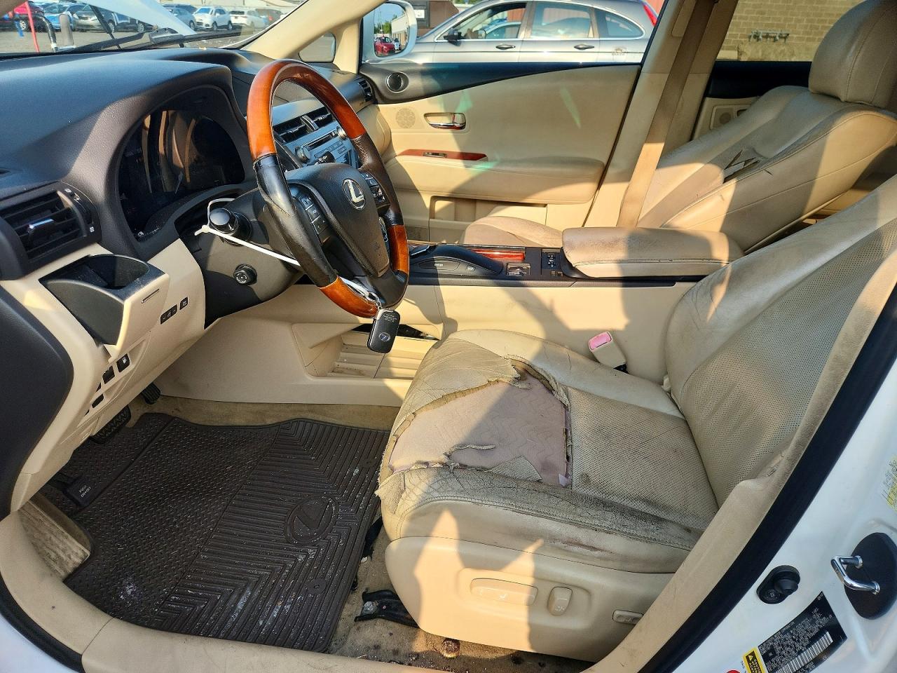 2010 Lexus Rx 450h White vin: JTJBC1BA3A2412797