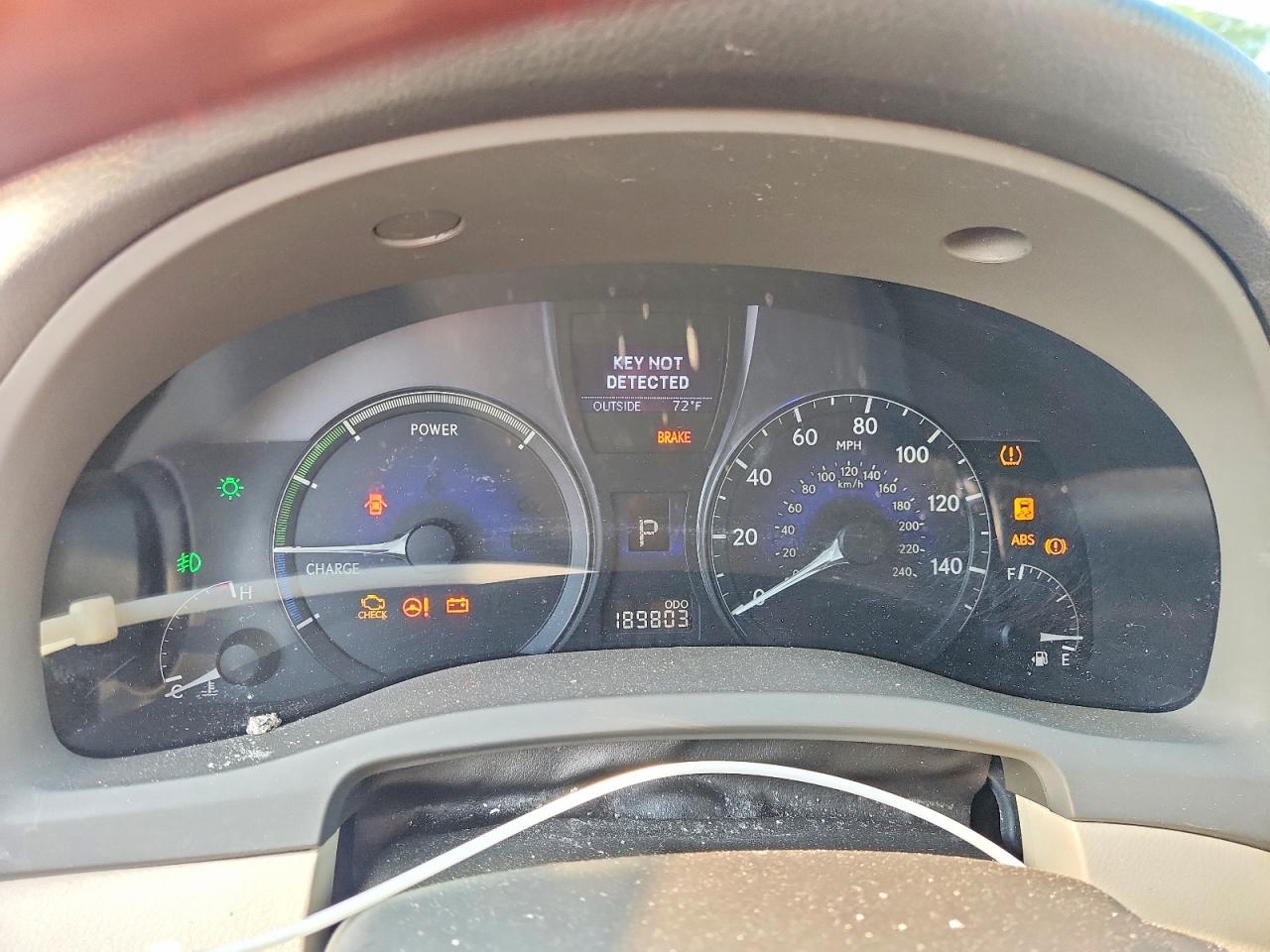 2010 Lexus Rx 450h White vin: JTJBC1BA3A2412797
