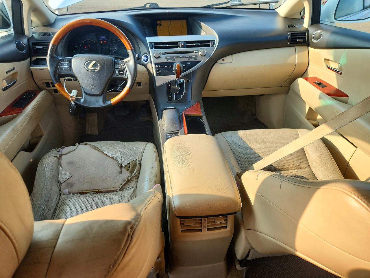 2010 Lexus Rx 450h White vin: JTJBC1BA3A2412797