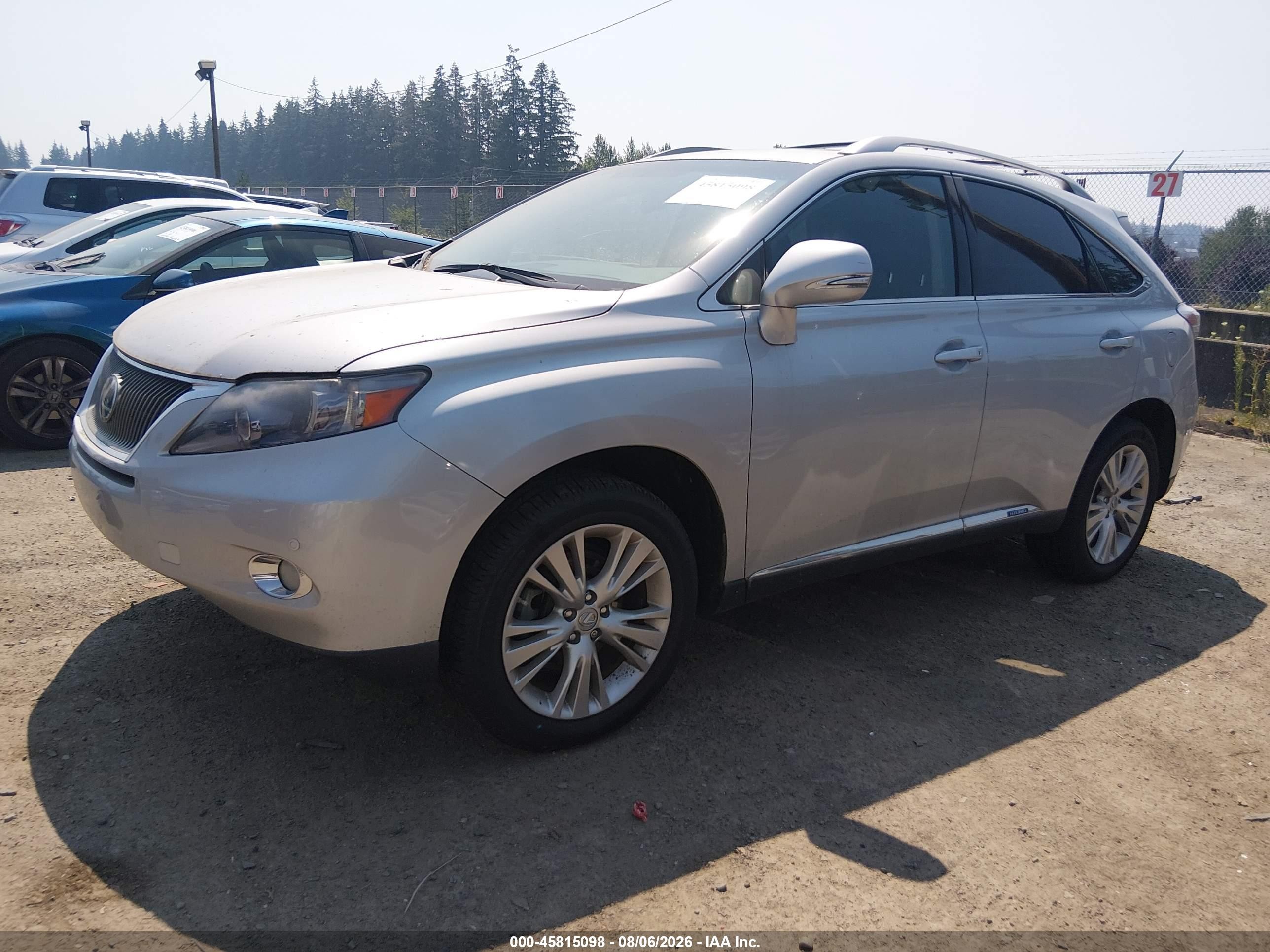 2011 Lexus Rx 450h   Серебряный vin: JTJBC1BA3B2421548