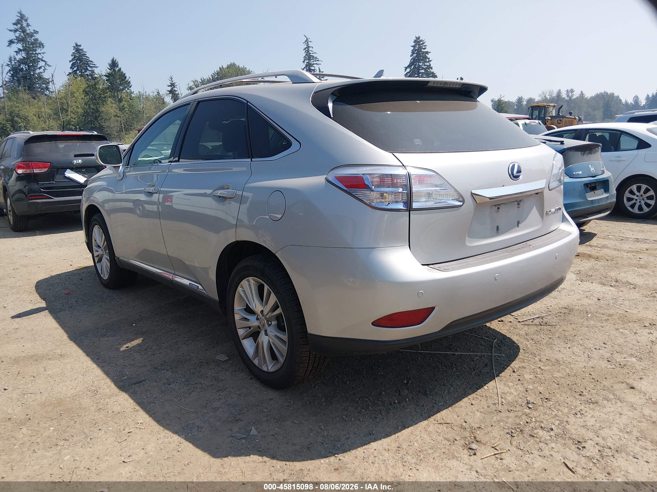 2011 Lexus Rx 450h   Серебряный vin: JTJBC1BA3B2421548