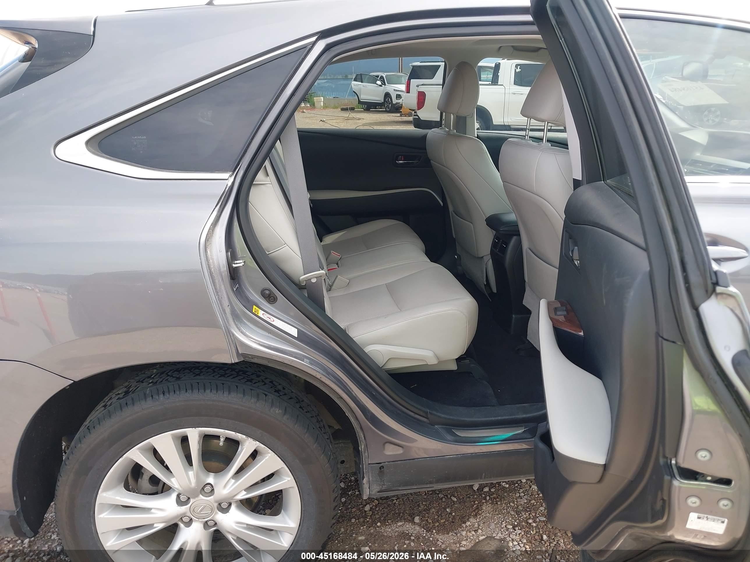 2012 Lexus Rx 450h Gray vin: JTJBC1BA3C2426055