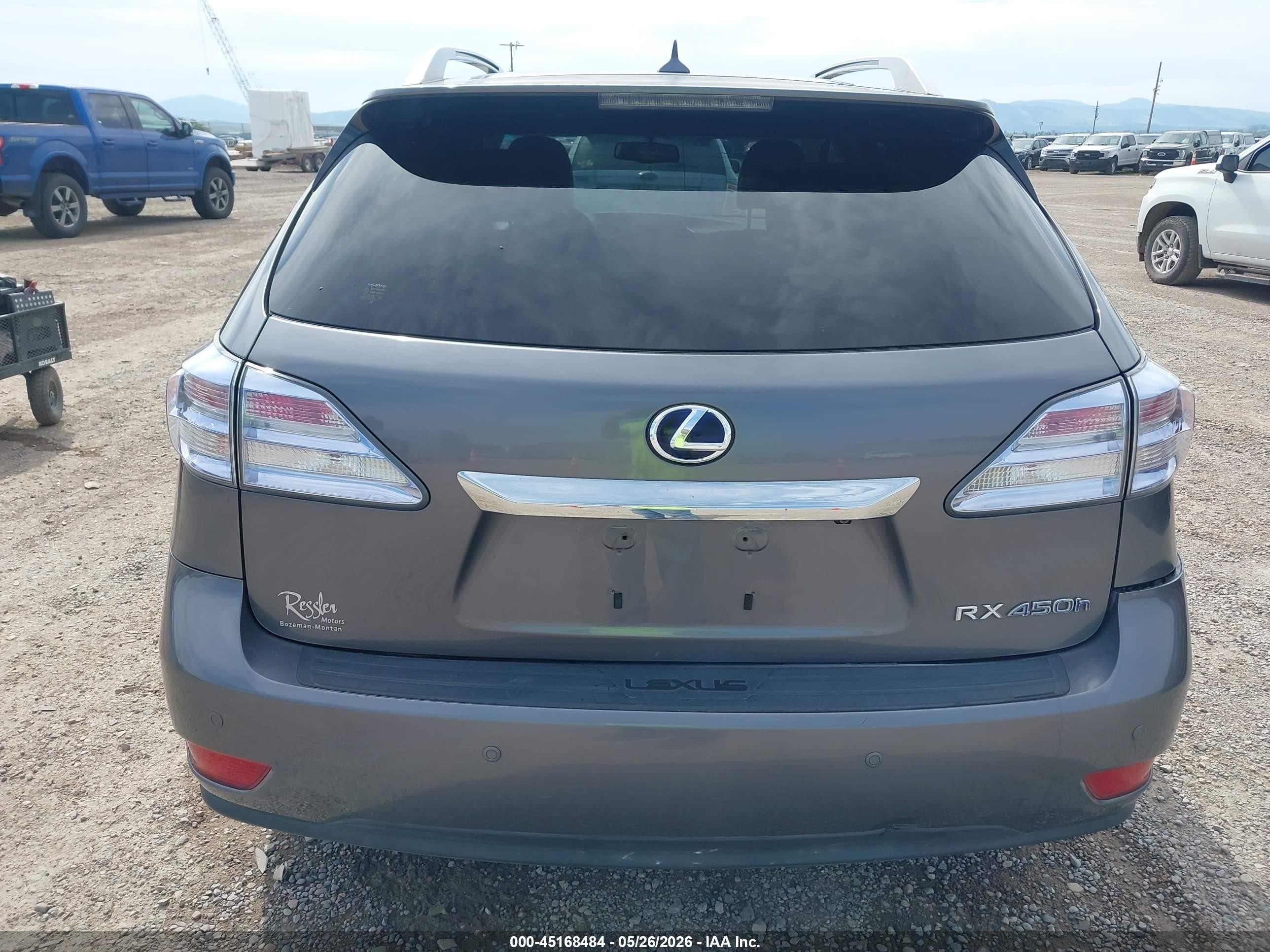 2012 Lexus Rx 450h Gray vin: JTJBC1BA3C2426055
