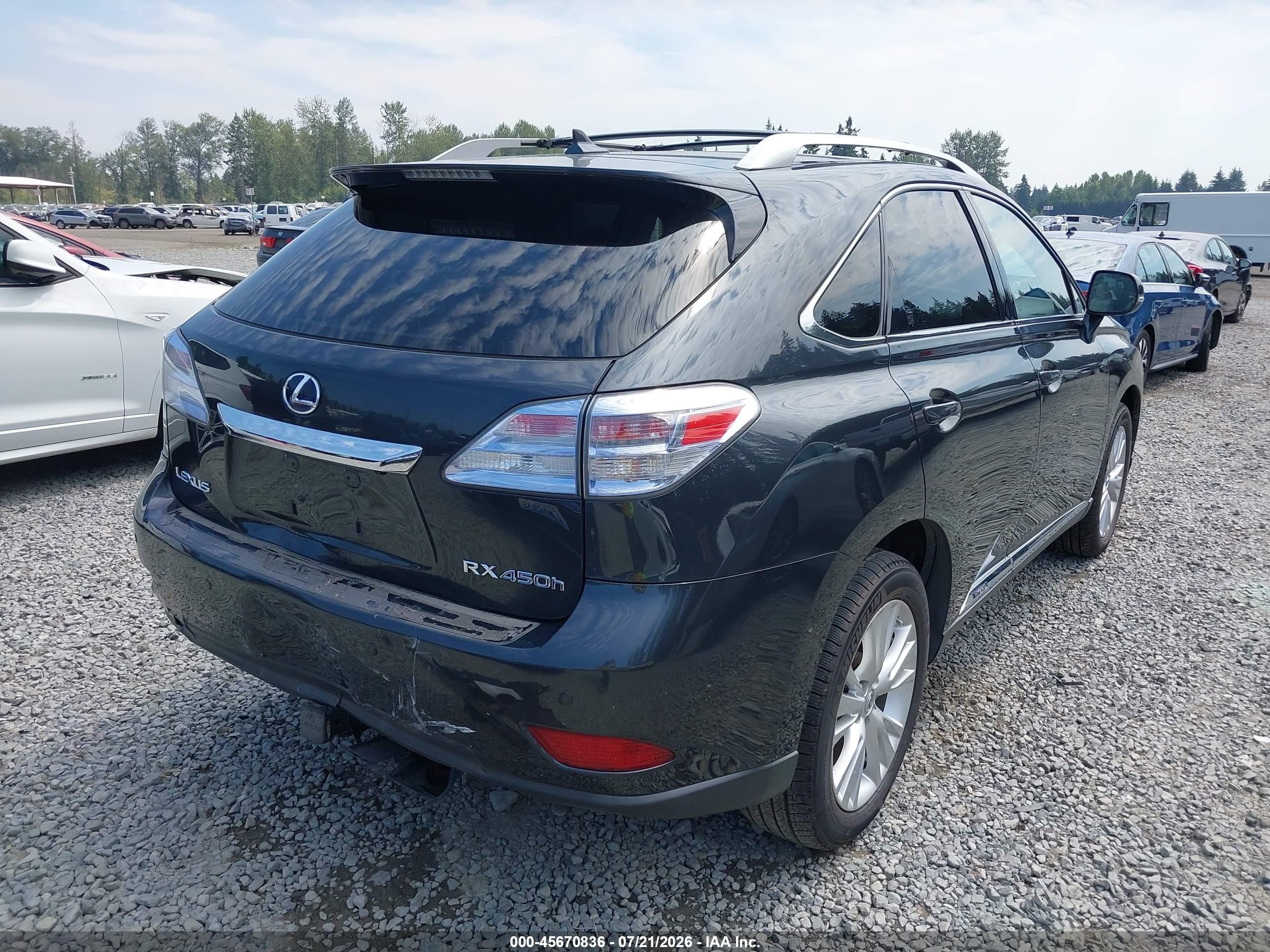 2010 Lexus Rx 450h   Black vin: JTJBC1BA4A2011632