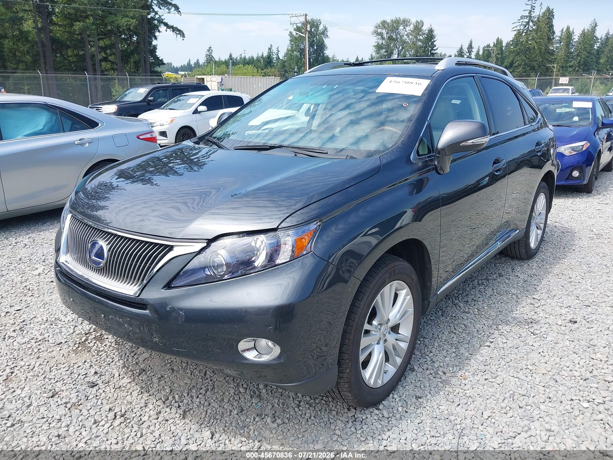 2010 Lexus Rx 450h   Black vin: JTJBC1BA4A2011632