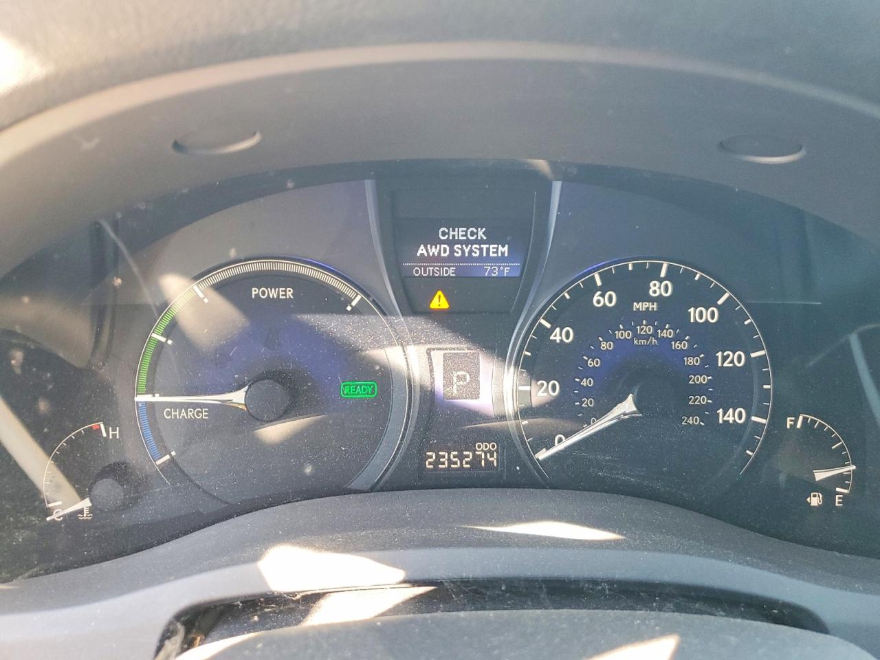 2010 Lexus Rx 450h Silver vin: JTJBC1BA4A2016300