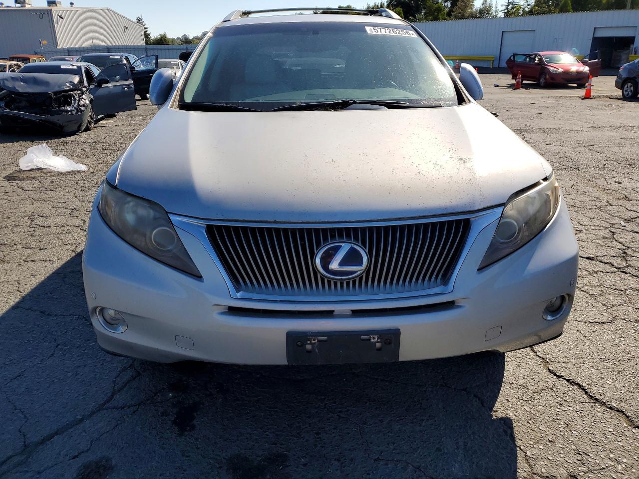 2010 Lexus Rx 450h Silver vin: JTJBC1BA4A2016300