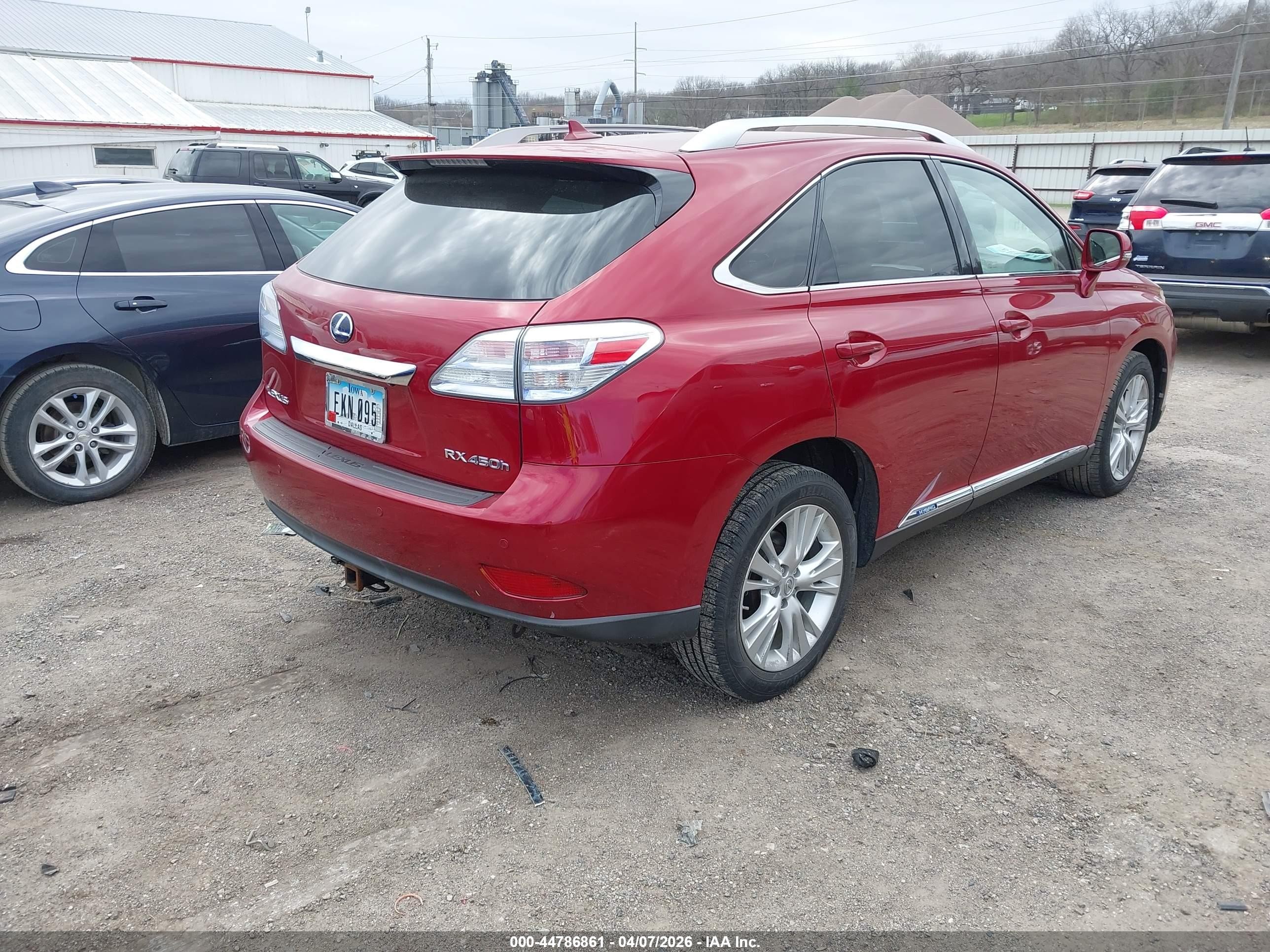 2010 Lexus Rx 450h   Red vin: JTJBC1BA4A2019861
