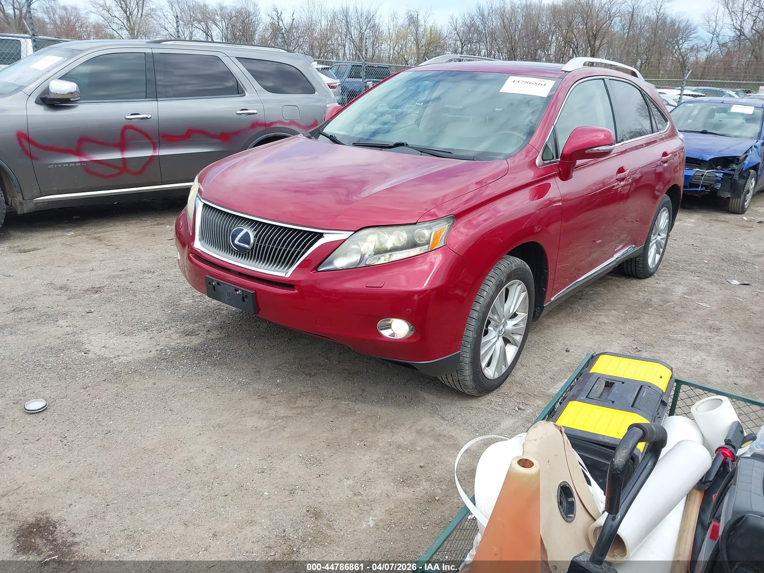 2010 Lexus Rx 450h   Red vin: JTJBC1BA4A2019861