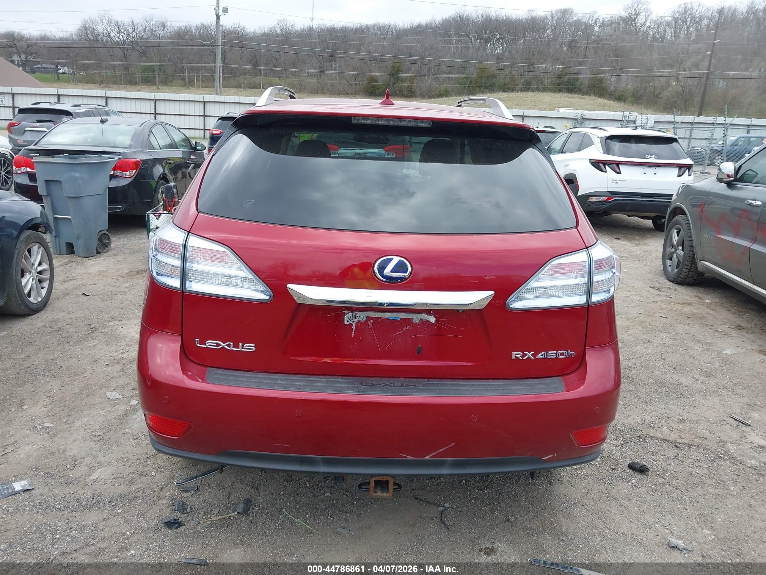 2010 Lexus Rx 450h   Red vin: JTJBC1BA4A2019861