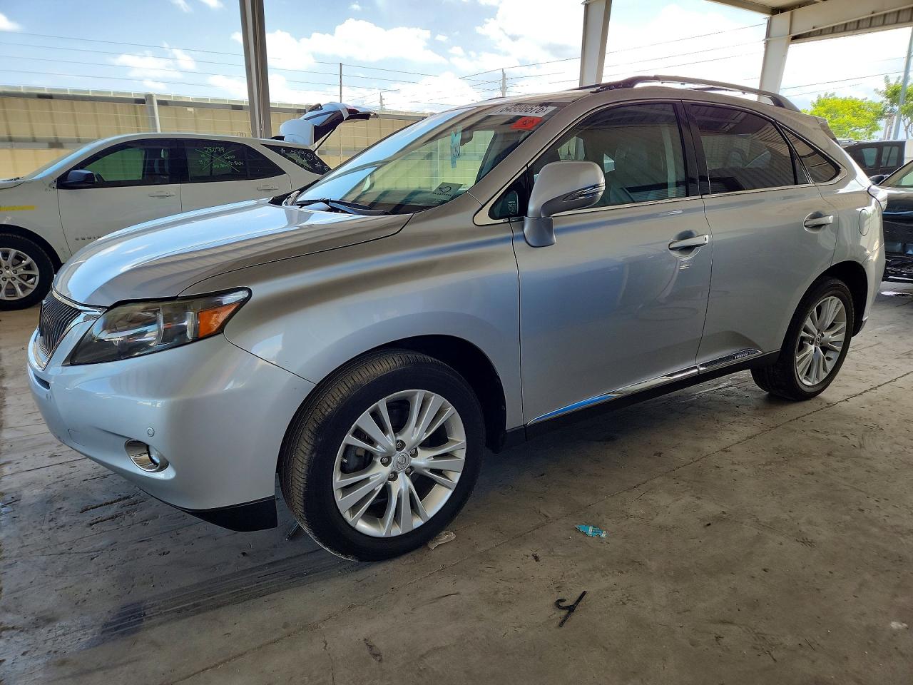 2010 Lexus Rx 450h Silver vin: JTJBC1BA4A2024977