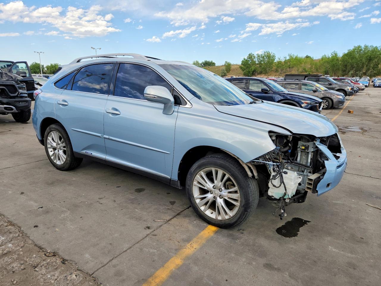 2011 Lexus Rx 450h Blue vin: JTJBC1BA4B2035589