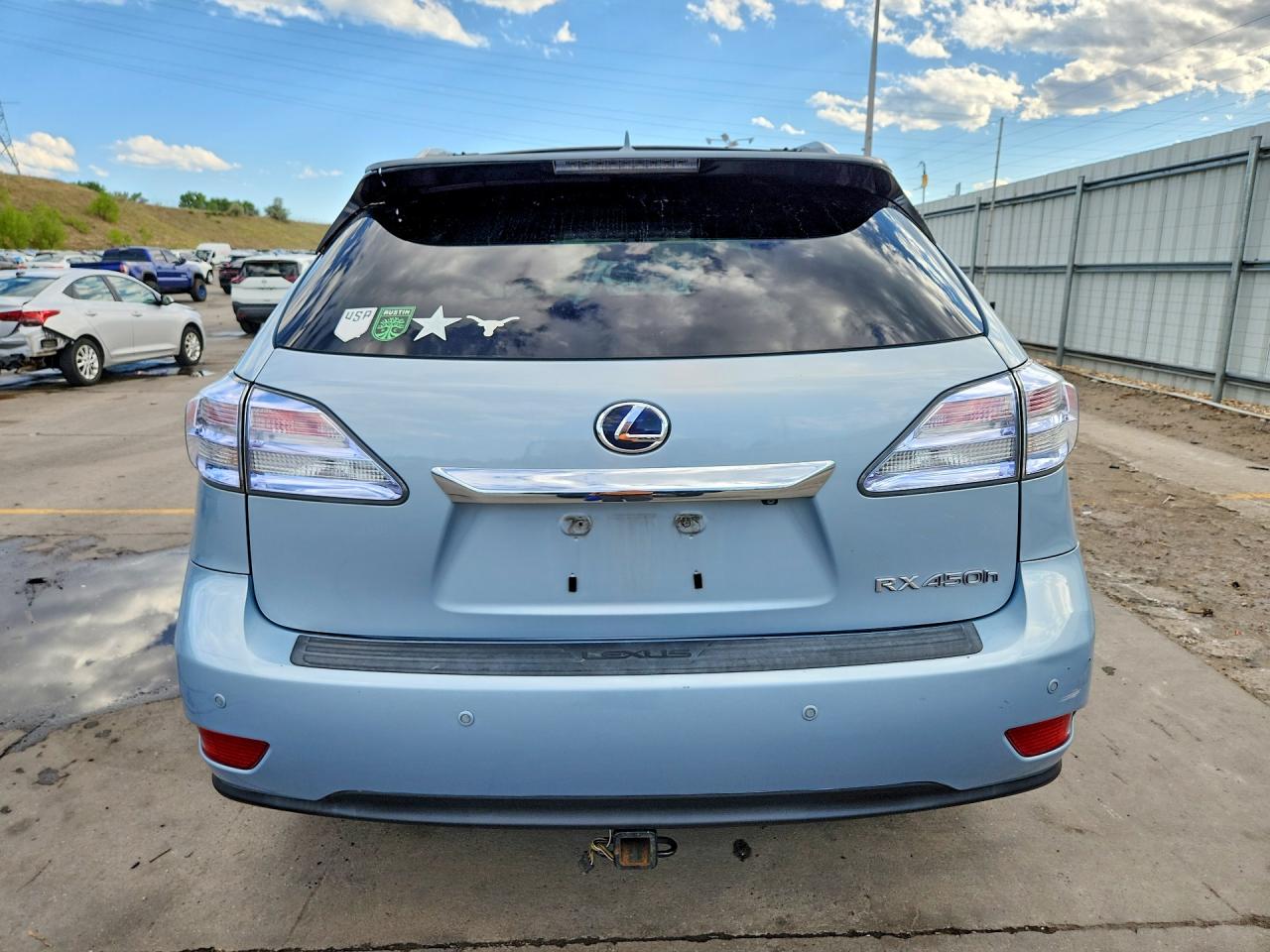 2011 Lexus Rx 450h Blue vin: JTJBC1BA4B2035589