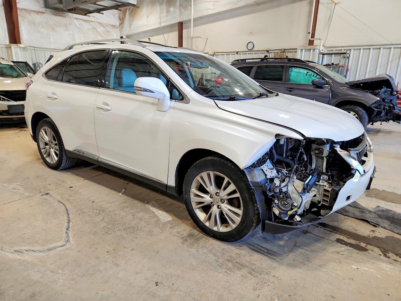 2011 Lexus Rx 450h White vin: JTJBC1BA4B2045488