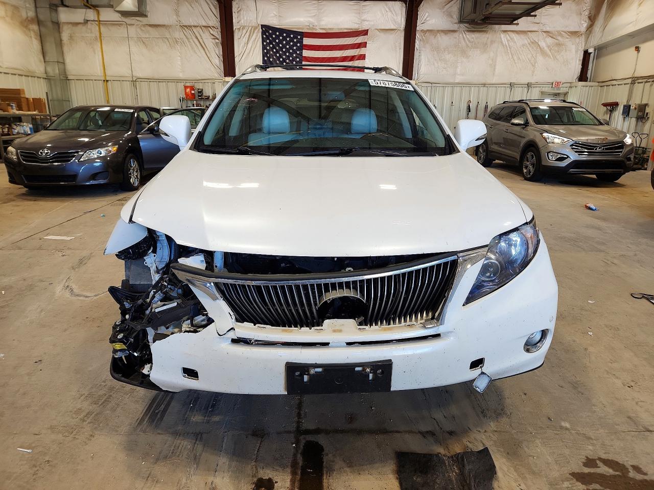 2011 Lexus Rx 450h White vin: JTJBC1BA4B2045488