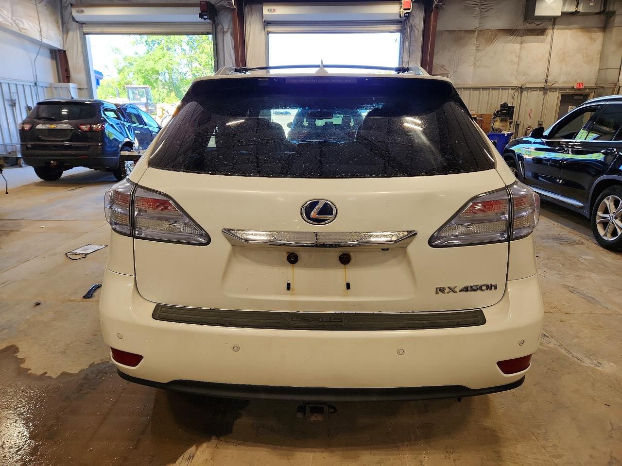 2011 Lexus Rx 450h White vin: JTJBC1BA4B2045488