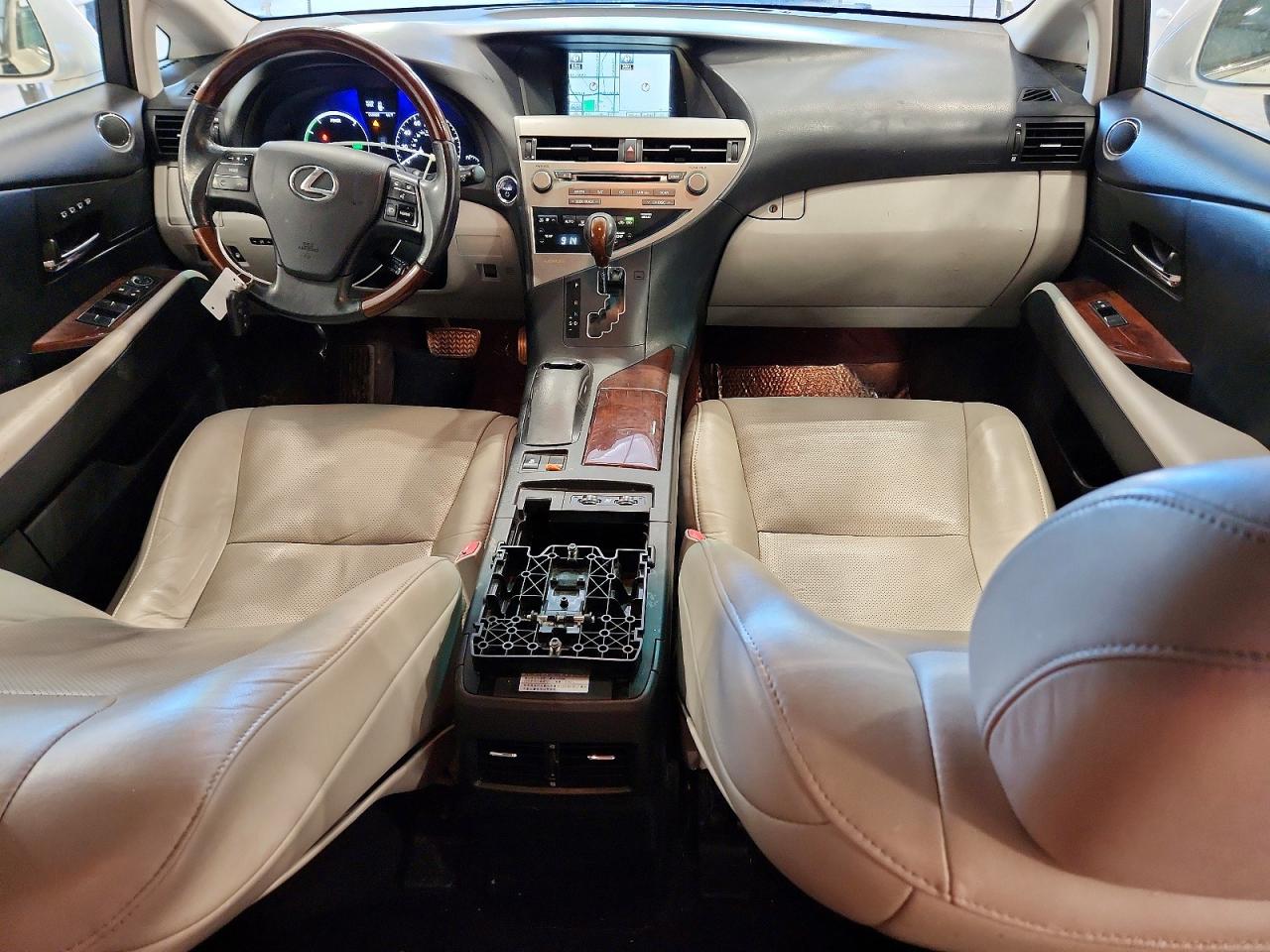 2011 Lexus Rx 450h White vin: JTJBC1BA4B2045488