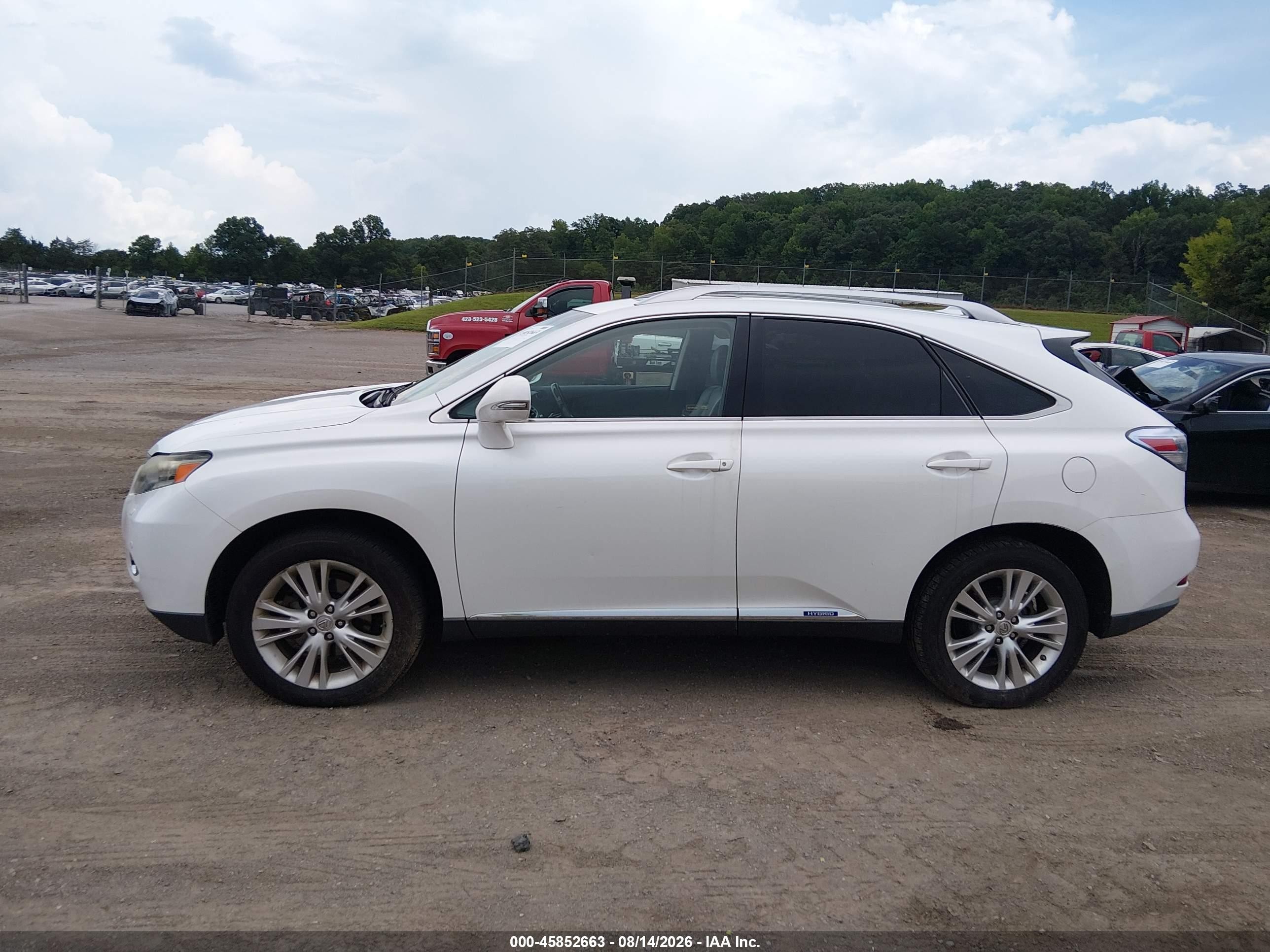 2011 Lexus Rx 450h   Белый vin: JTJBC1BA4B2422983
